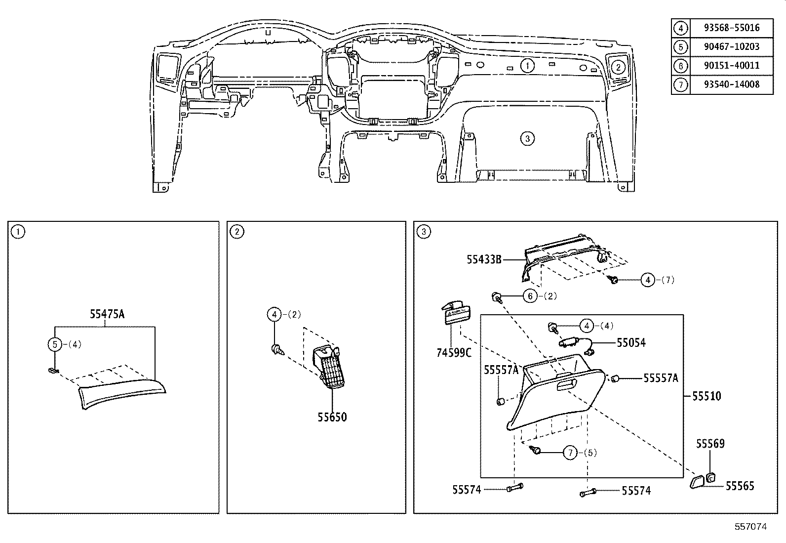 55330-48151 REINFORCEMENT ASSY, INSTRUMENT PANEL product image