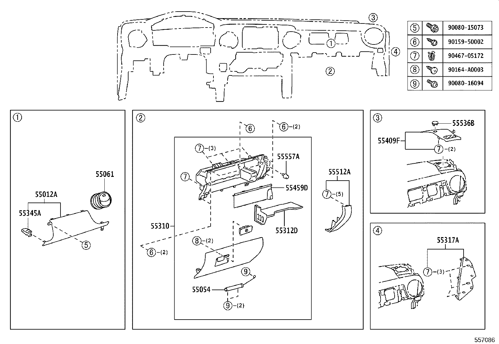 69065-0C010 CYLINDER SUB-ASSY, AIR BAG CUT OFF SW product image