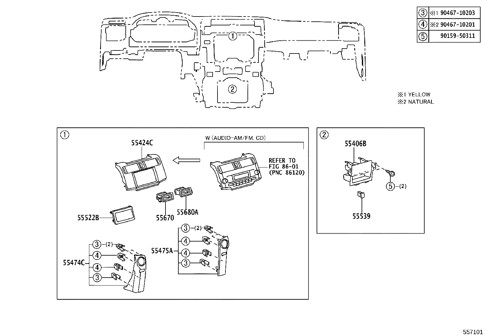 55404-35340 PANEL SUB-ASSY, INSTRUMENT CLUSTER FINISH product image