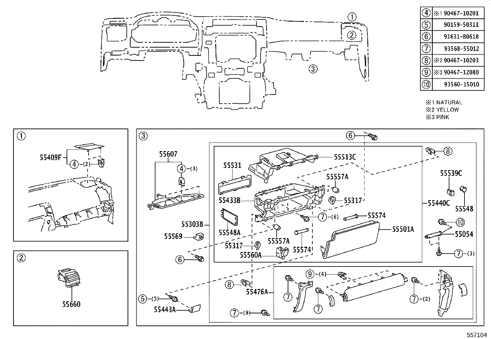 55404-35340 PANEL SUB-ASSY, INSTRUMENT CLUSTER FINISH product image