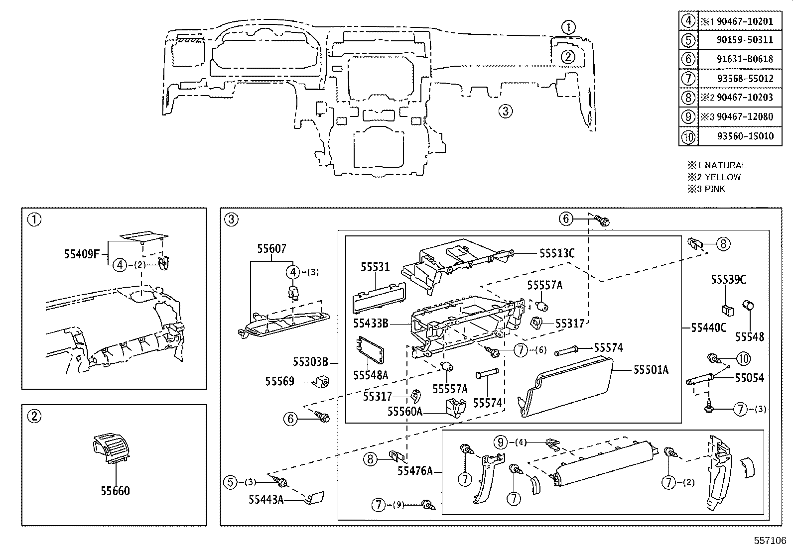 55404-35340 PANEL SUB-ASSY, INSTRUMENT CLUSTER FINISH product image