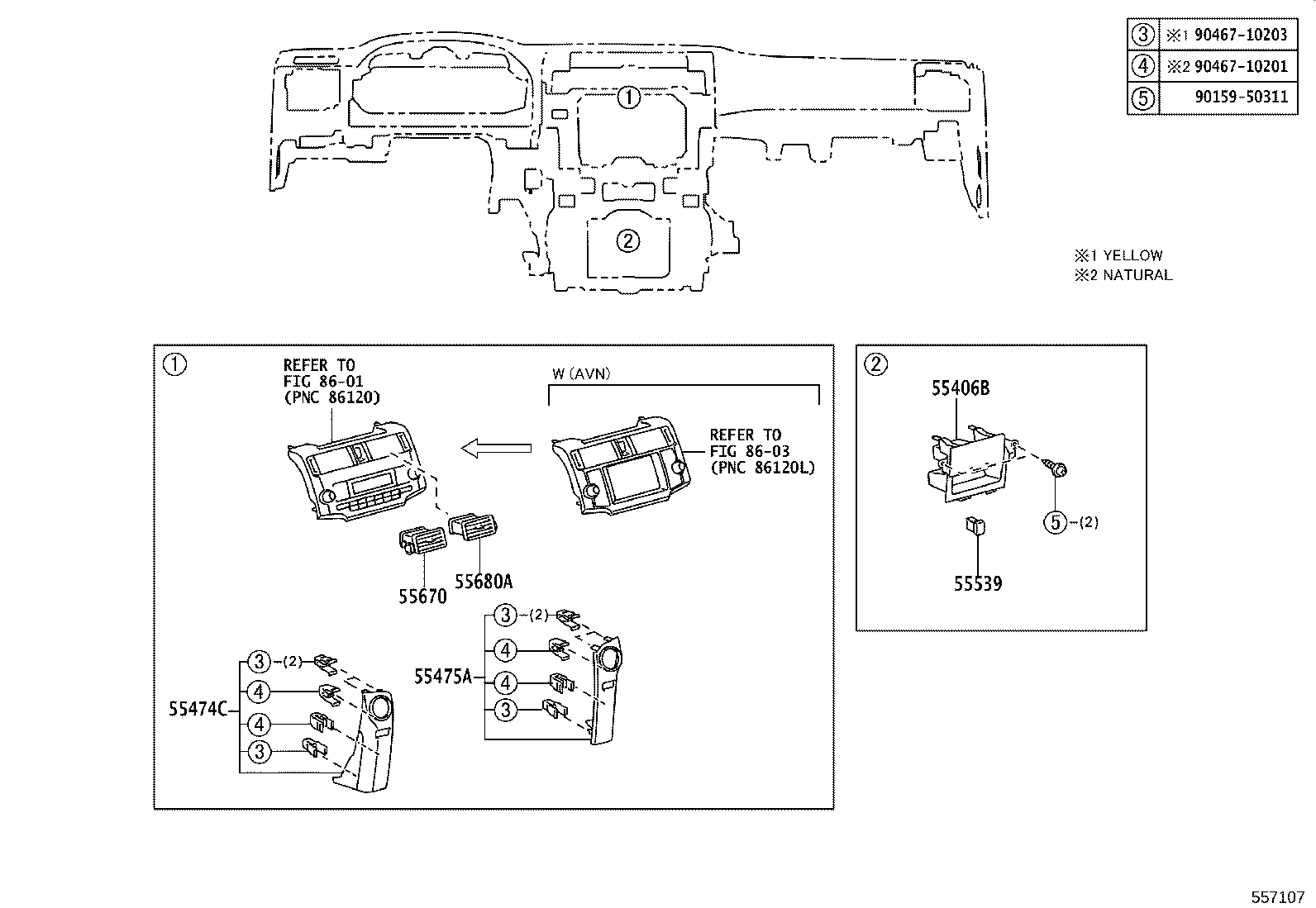 55432-35170-B0 PANEL, INSTRUMENT PANEL FINISH, LOWER product image