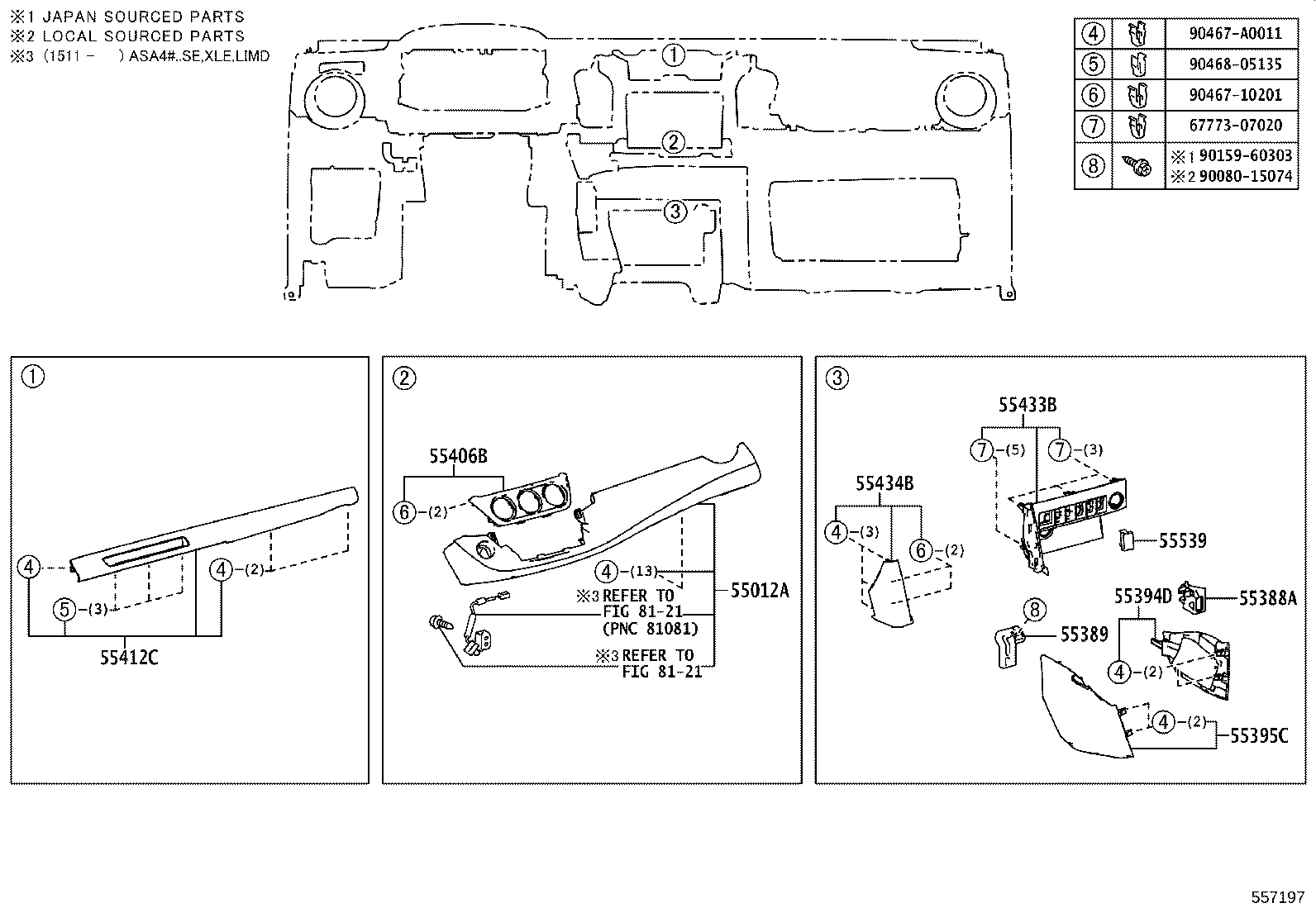 55404-0R031 PANEL SUB-ASSY, INSTRUMENT CLUSTER FINISH product image