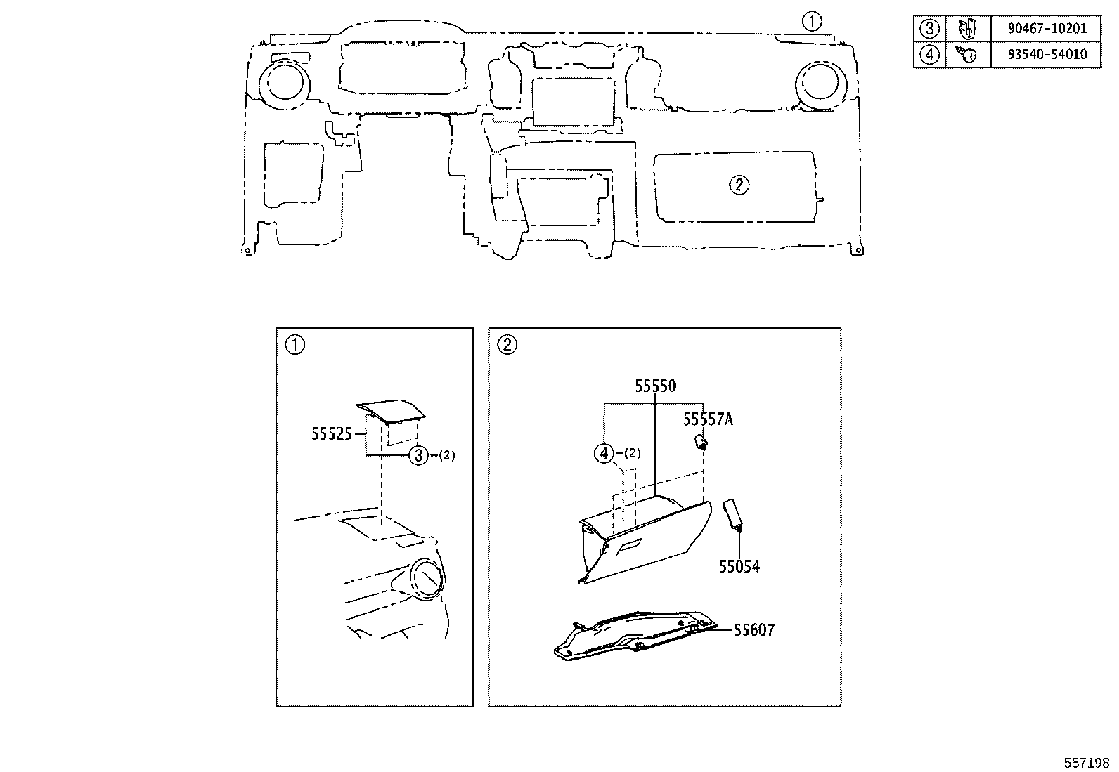 55404-0R031 PANEL SUB-ASSY, INSTRUMENT CLUSTER FINISH product image