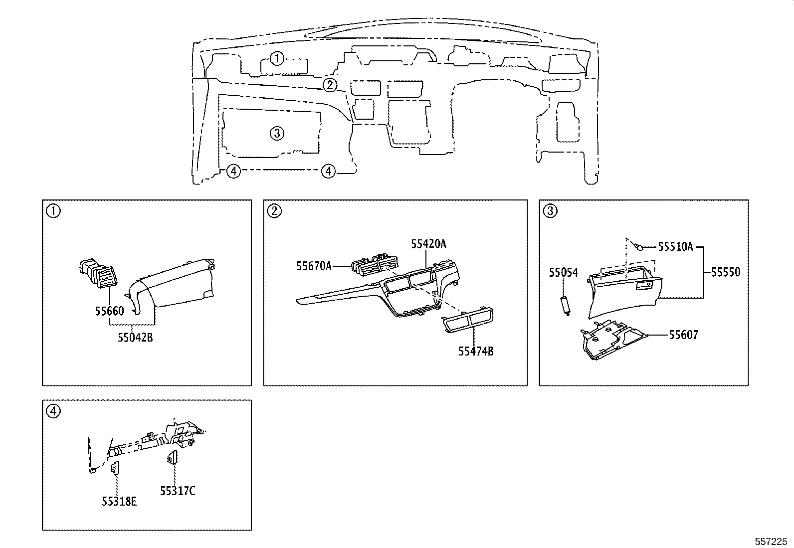 55447-28110 BASE, SWITCH HOLE, NO.2 product image