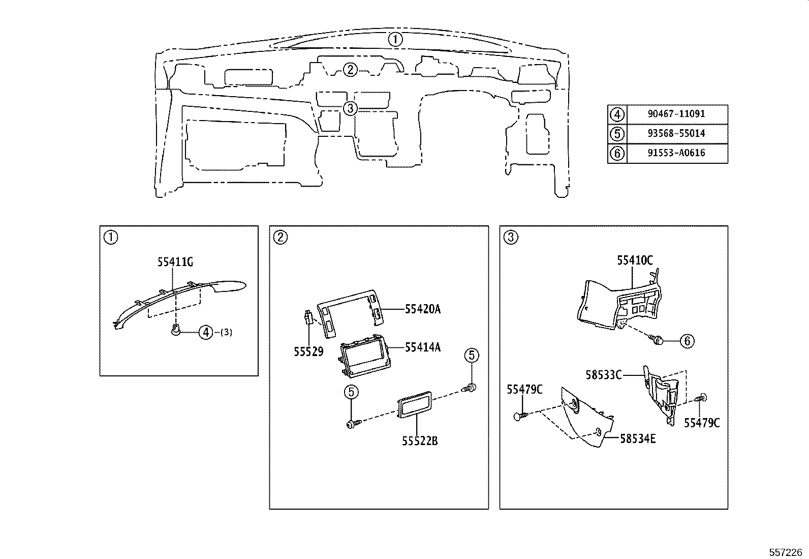 90467-07080-A2 CLIP(FOR INSTRUMENT LOWER COVER) product image