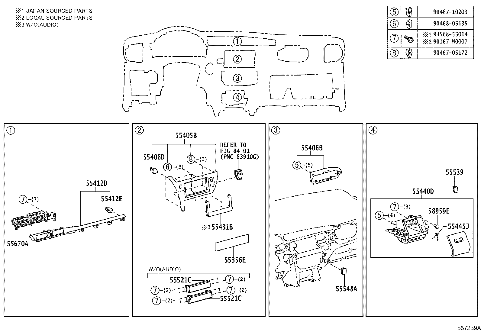 55330-02640 REINFORCEMENT ASSY, INSTRUMENT PANEL product image