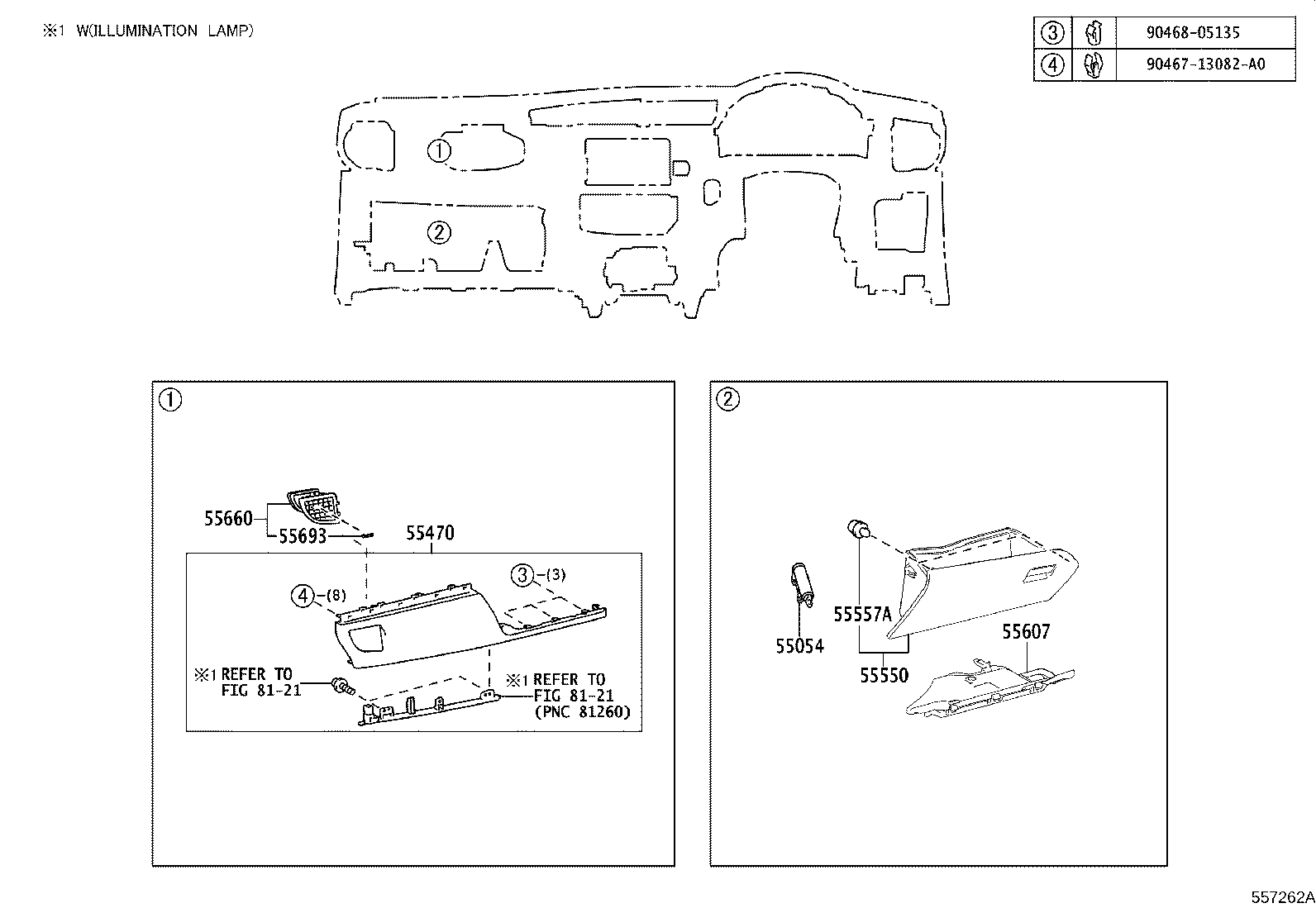 55330-02640 REINFORCEMENT ASSY, INSTRUMENT PANEL product image