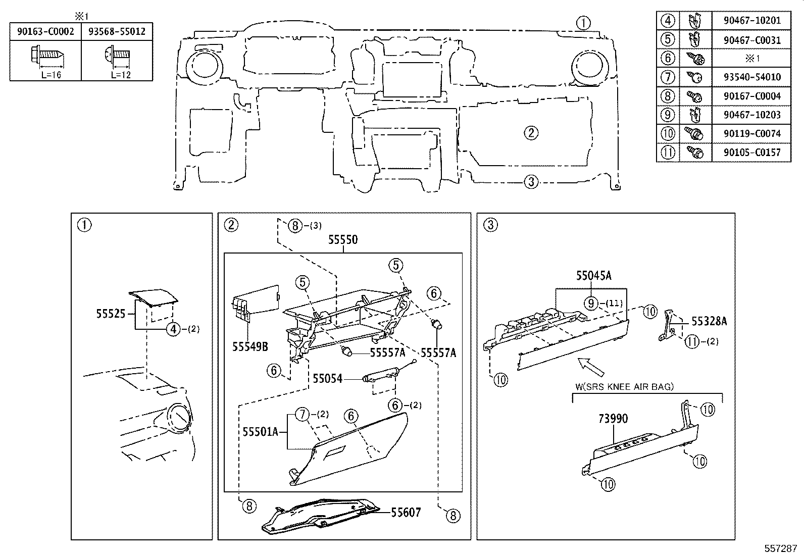 55330-0R080 REINFORCEMENT, INSTRUMENT PANEL product image