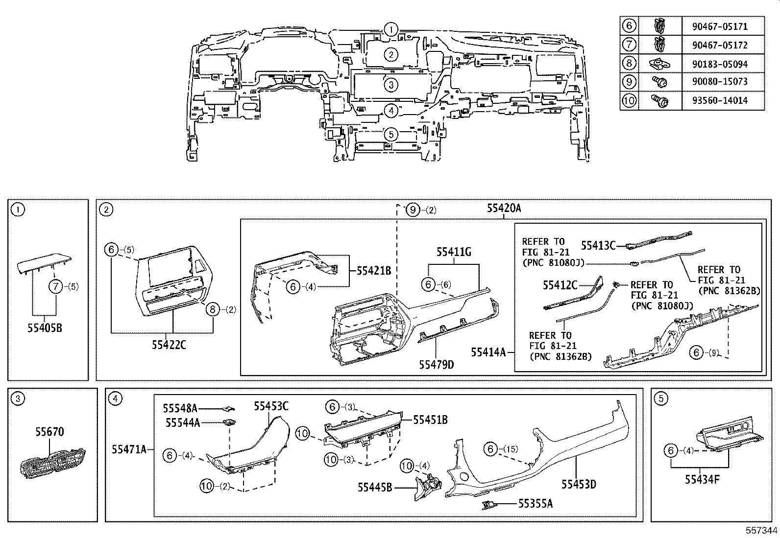 55449-0E290 BASE, SWITCH product image