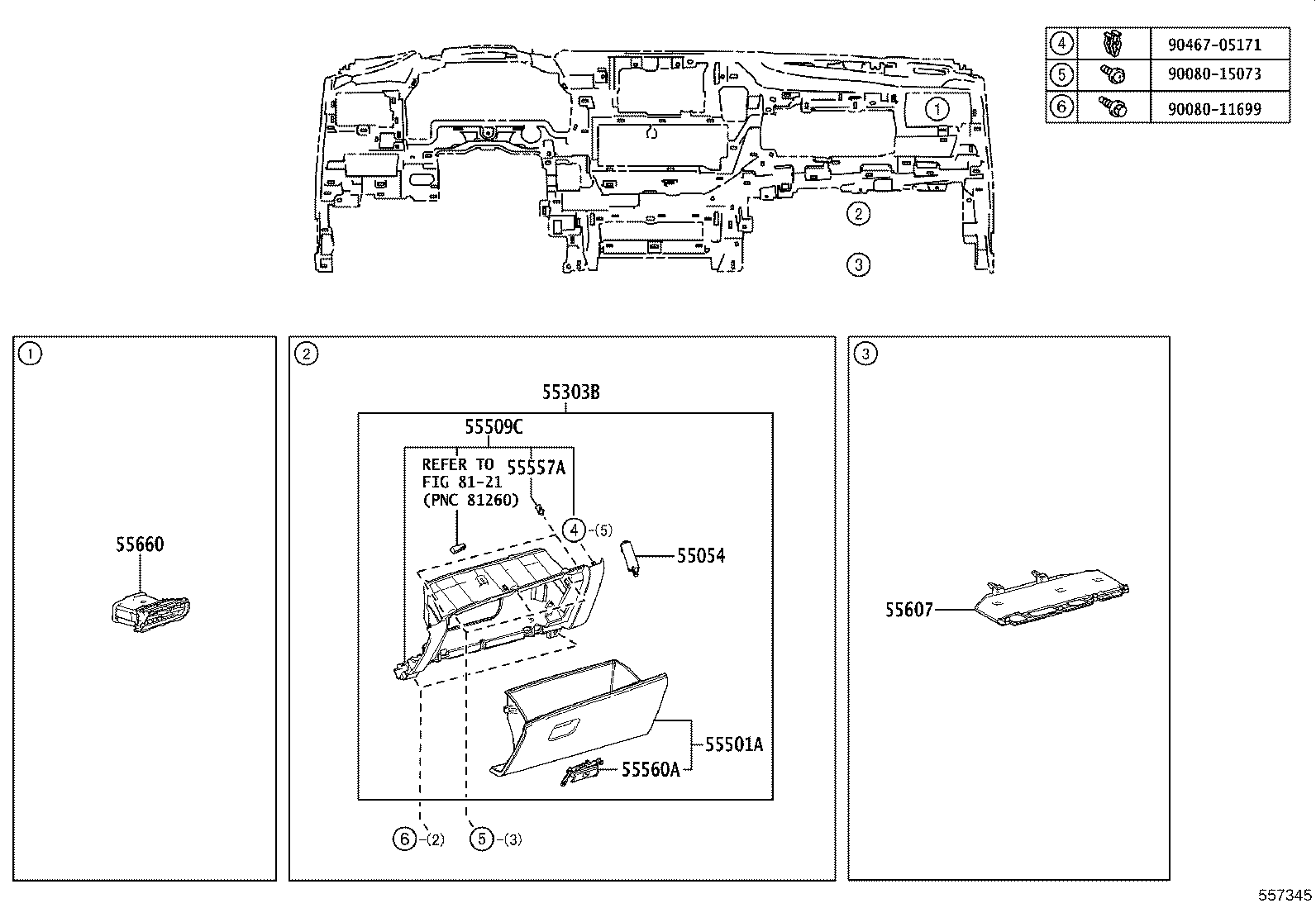 55449-0E290 BASE, SWITCH product image