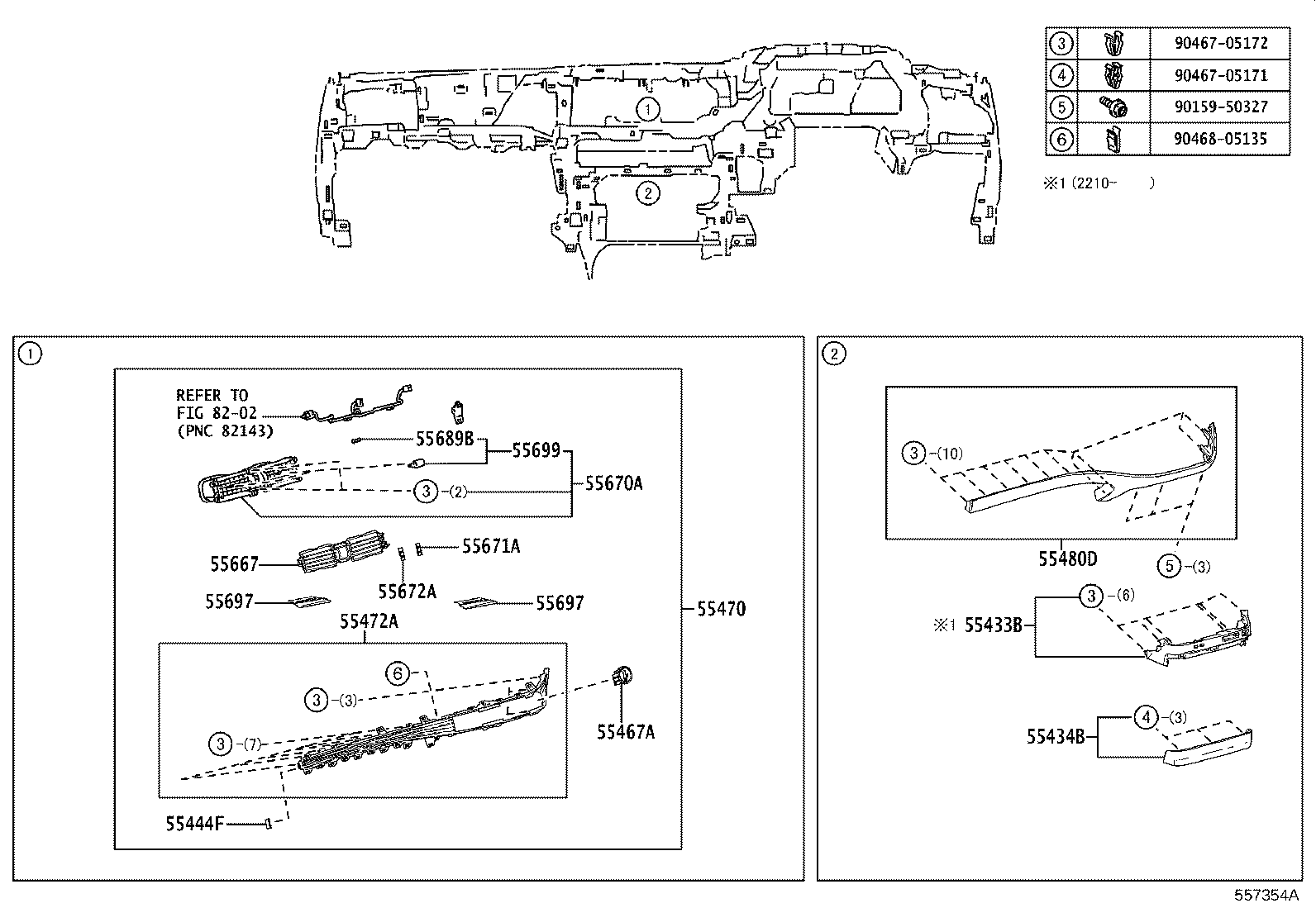 55410-50640 PANEL ASSY, INSTRUMENT CLUSTER FINISH product image