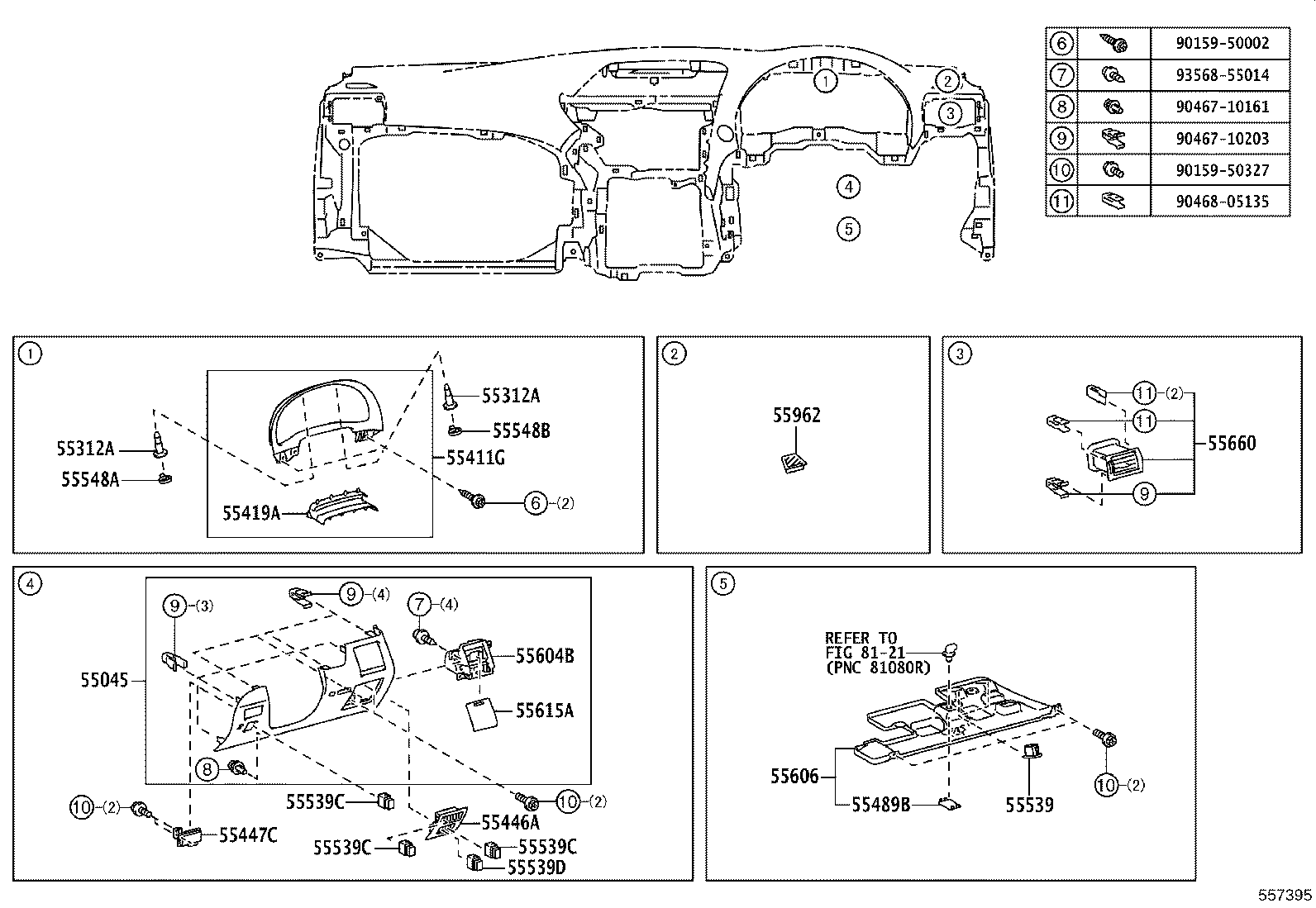 55330-48170 REINFORCEMENT ASSY, INSTRUMENT PANEL product image