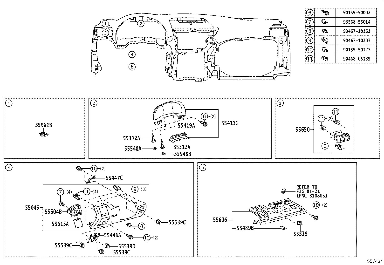 55330-48170 REINFORCEMENT ASSY, INSTRUMENT PANEL product image