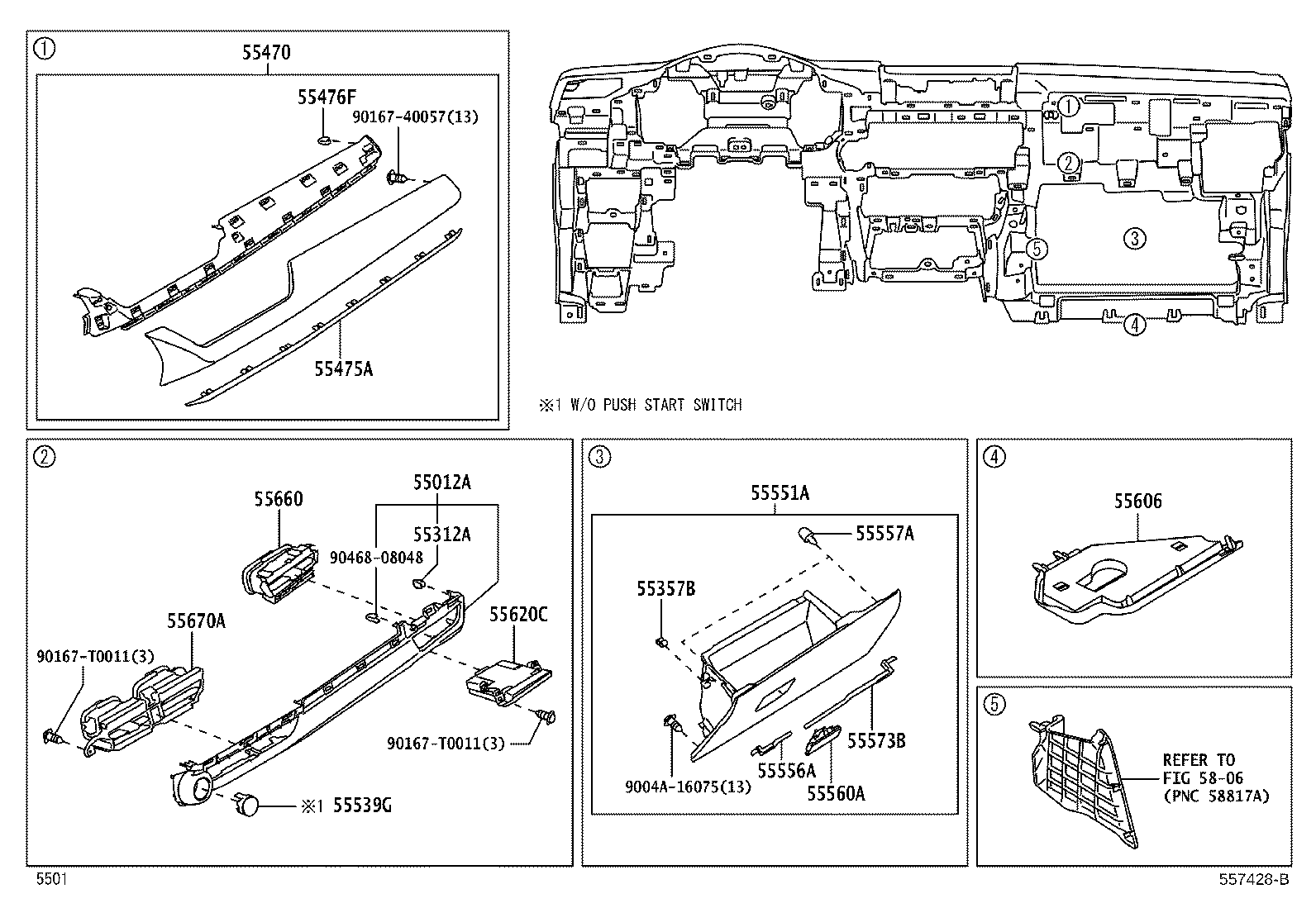 55355-BZ210 CUSHION, INSTRUMENT PANEL, NO.1 product image