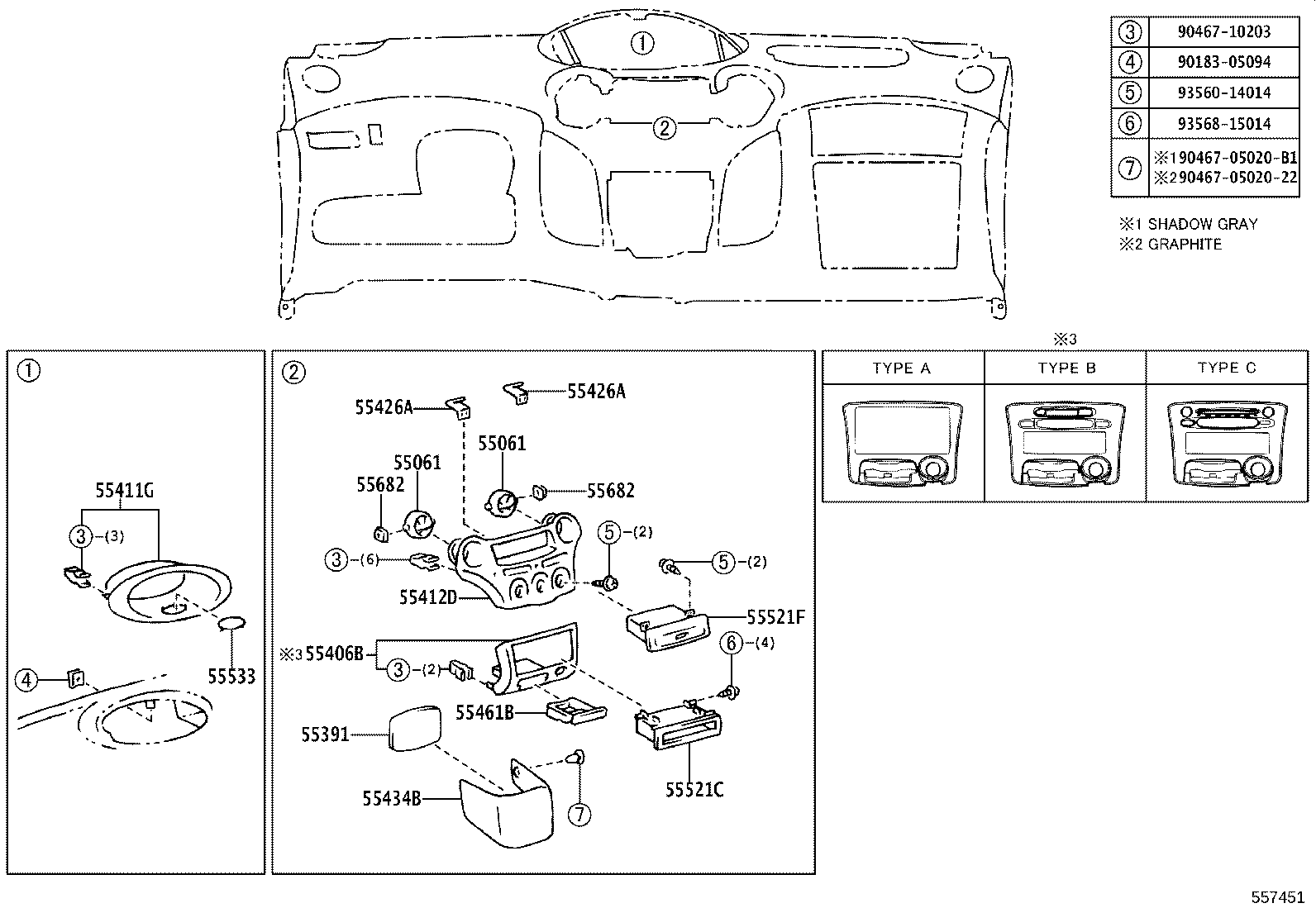 55330-52041 REINFORCEMENT, INSTRUMENT PANEL product image