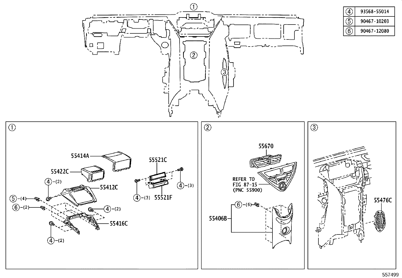 55352-74010 BRACE, INSTRUMENT PANEL TO FLOOR, NO.2 product image
