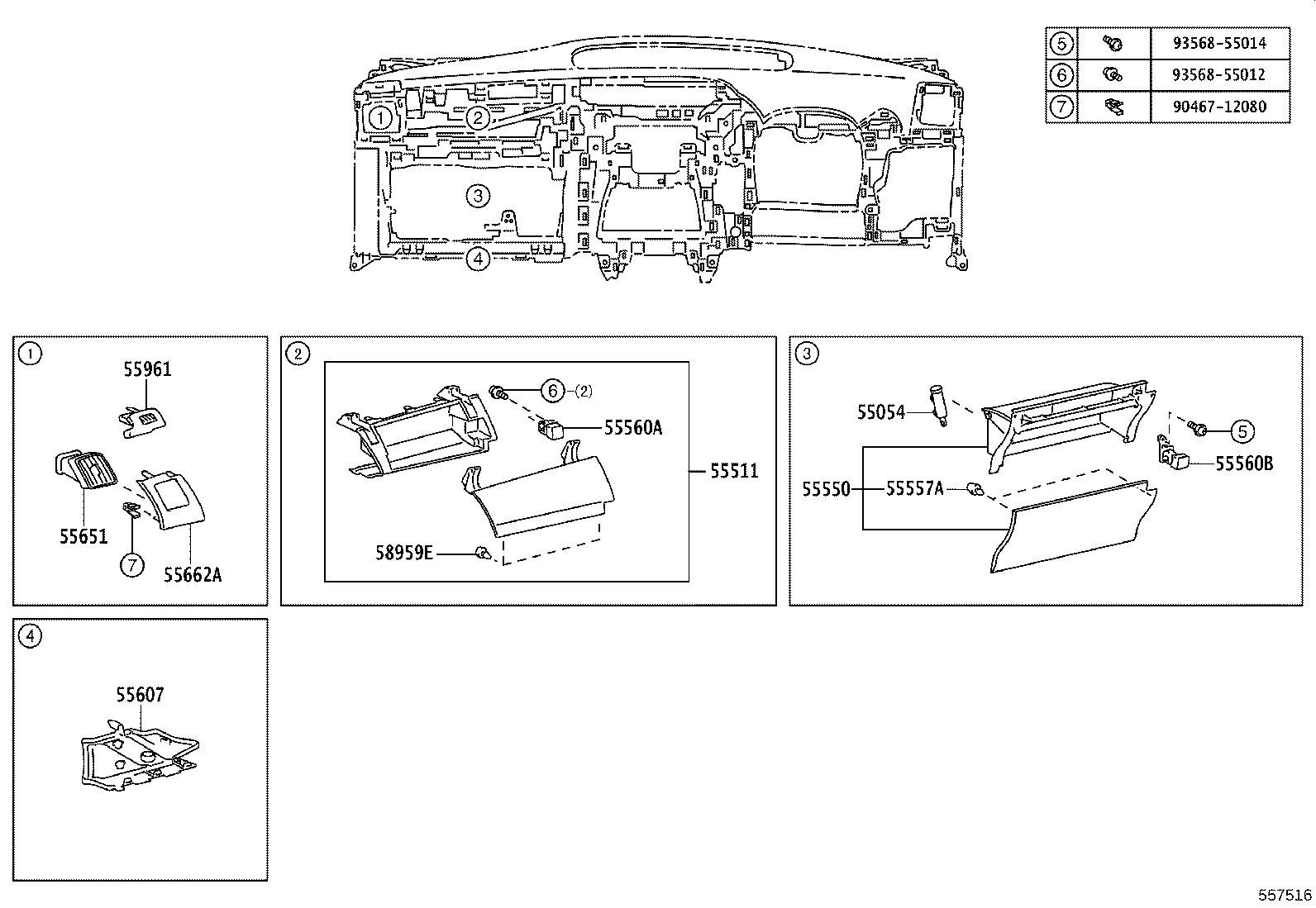 55539-28160 COVER, SPARE SWITCH HOLE product image