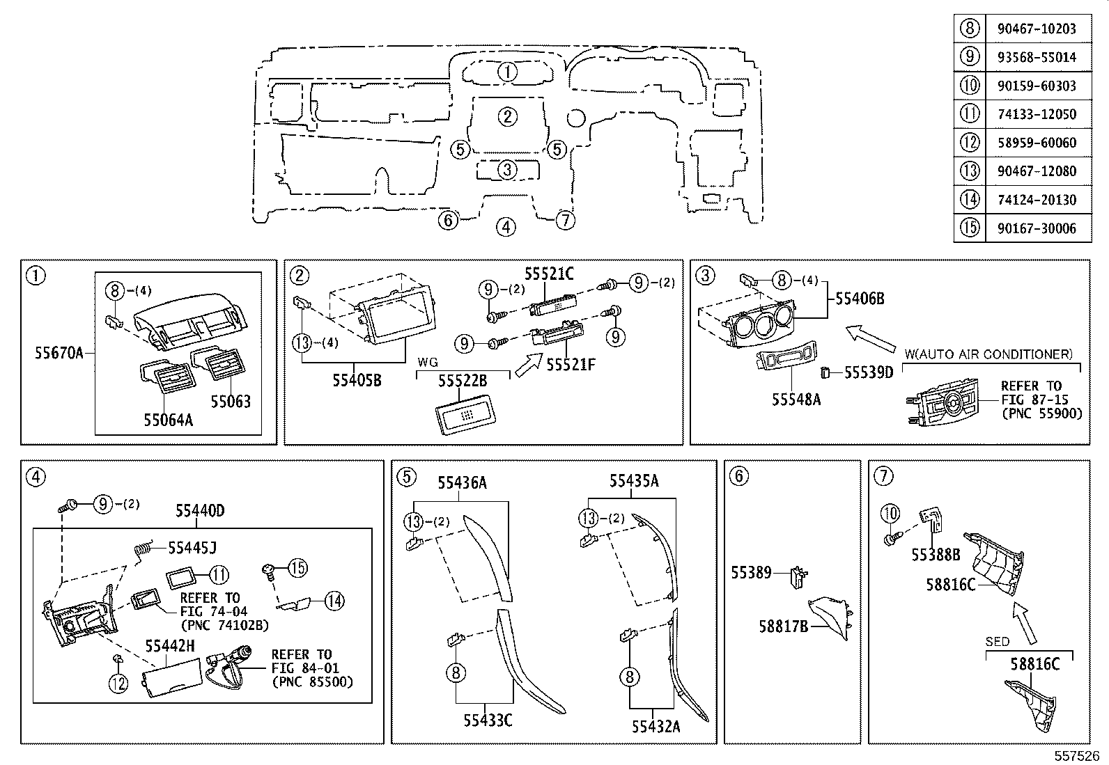 55063-12180 REGISTER SUB-ASSY, INSTRUMENT, NO.3 product image