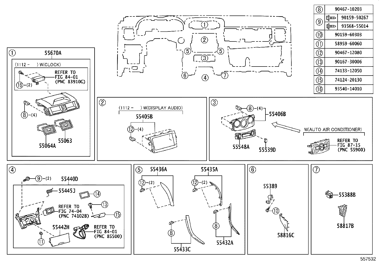 55337-12040 REINFORCEMENT, INSTRUMENT PANEL SUB product image