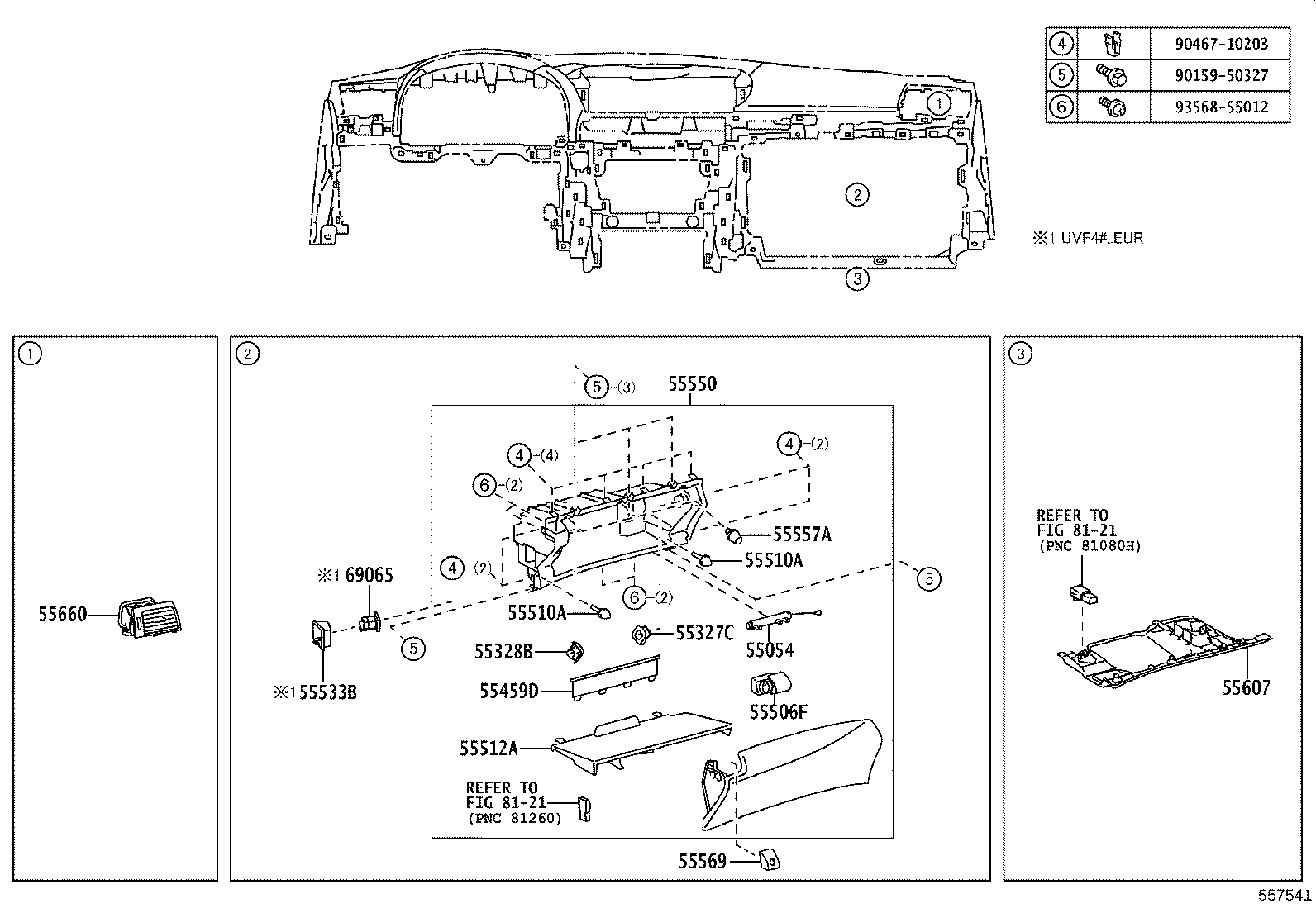 55403-50150-C0 PANEL SUB-ASSY, INSTRUMENT PANEL FINISH product image