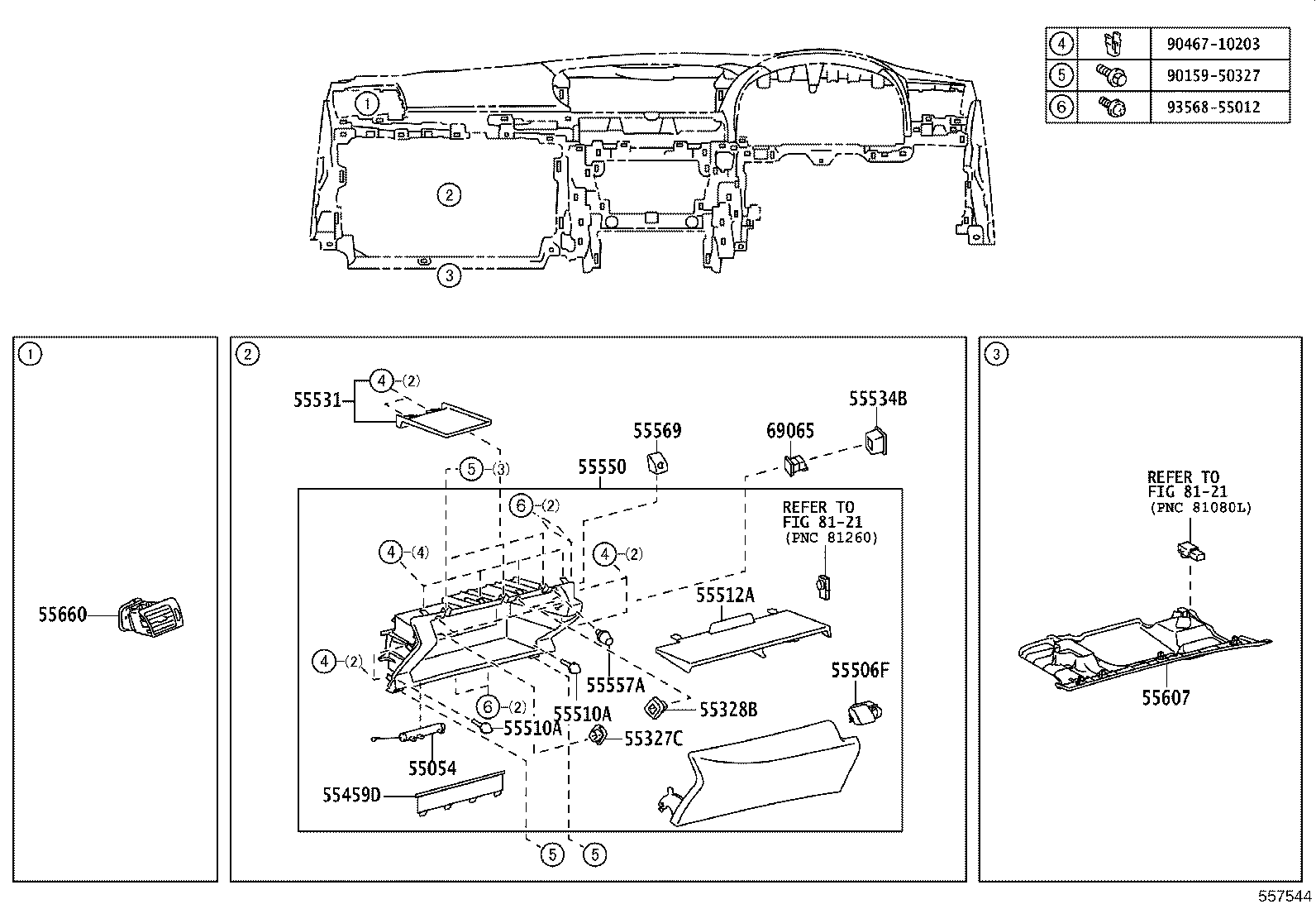 55403-50150-C0 PANEL SUB-ASSY, INSTRUMENT PANEL FINISH product image