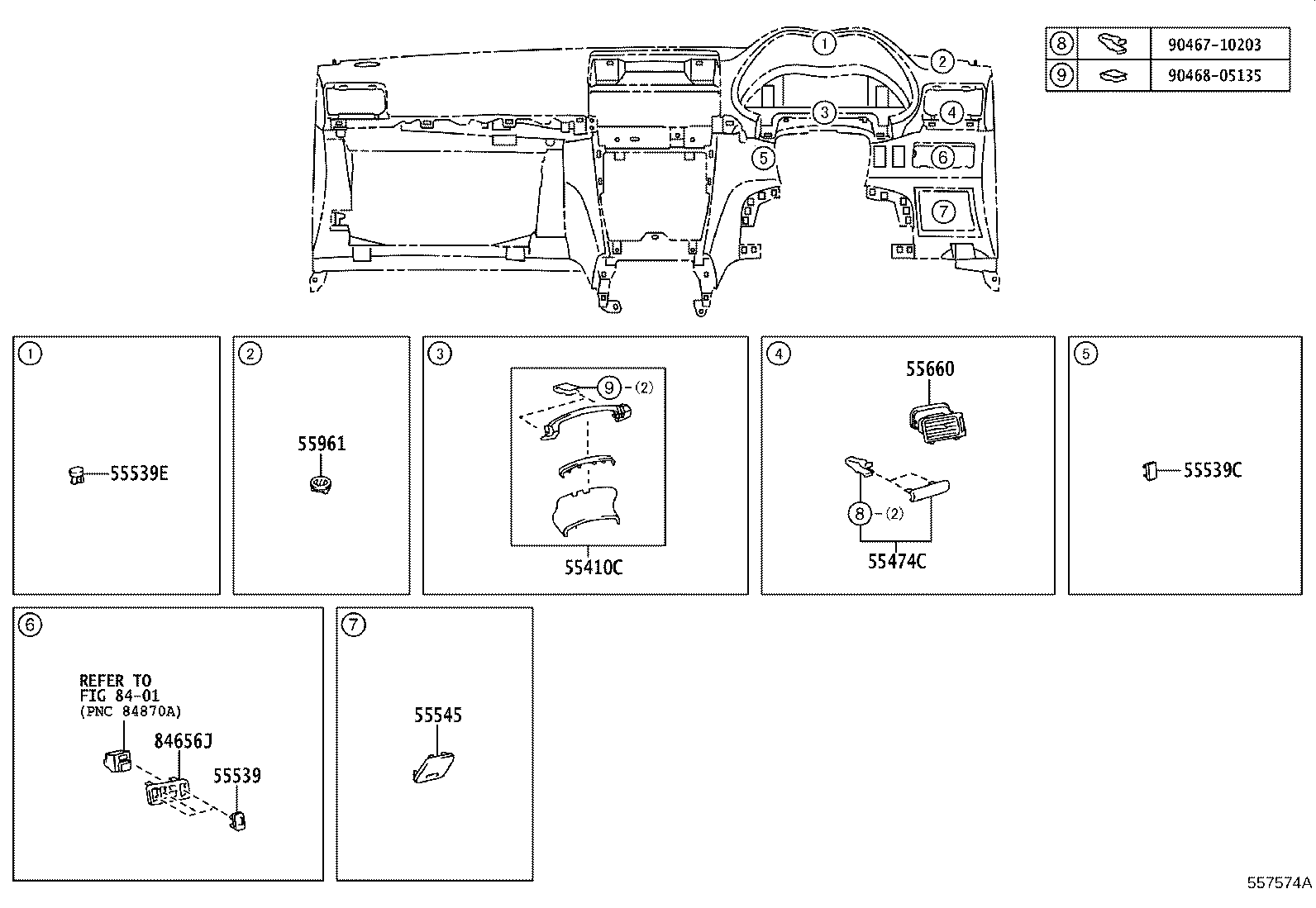 55063-05040 REGISTER SUB-ASSY, INSTRUMENT, NO.3 product image