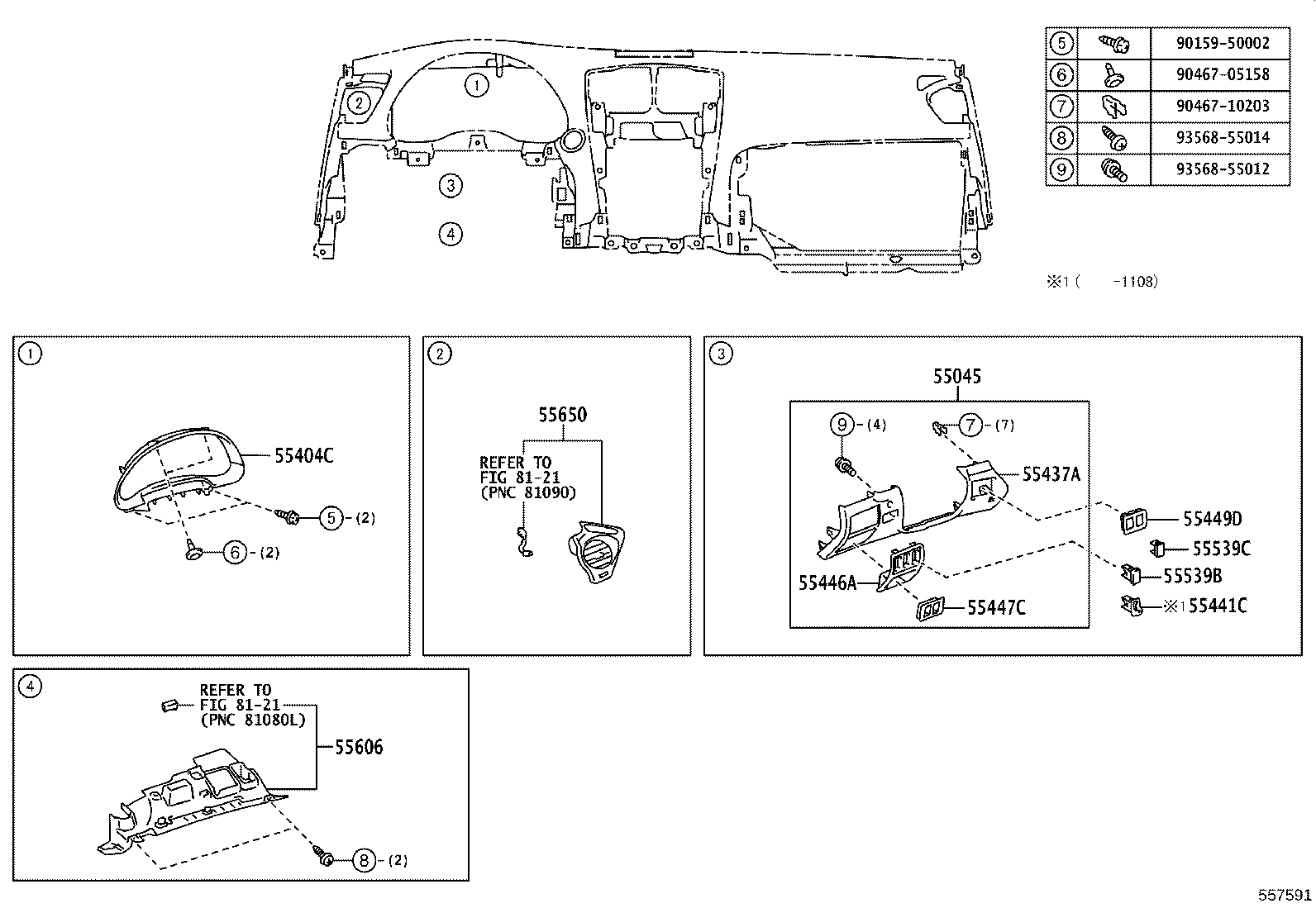55446-53032-A0 BASE, SWITCH HOLE, NO.1 product image