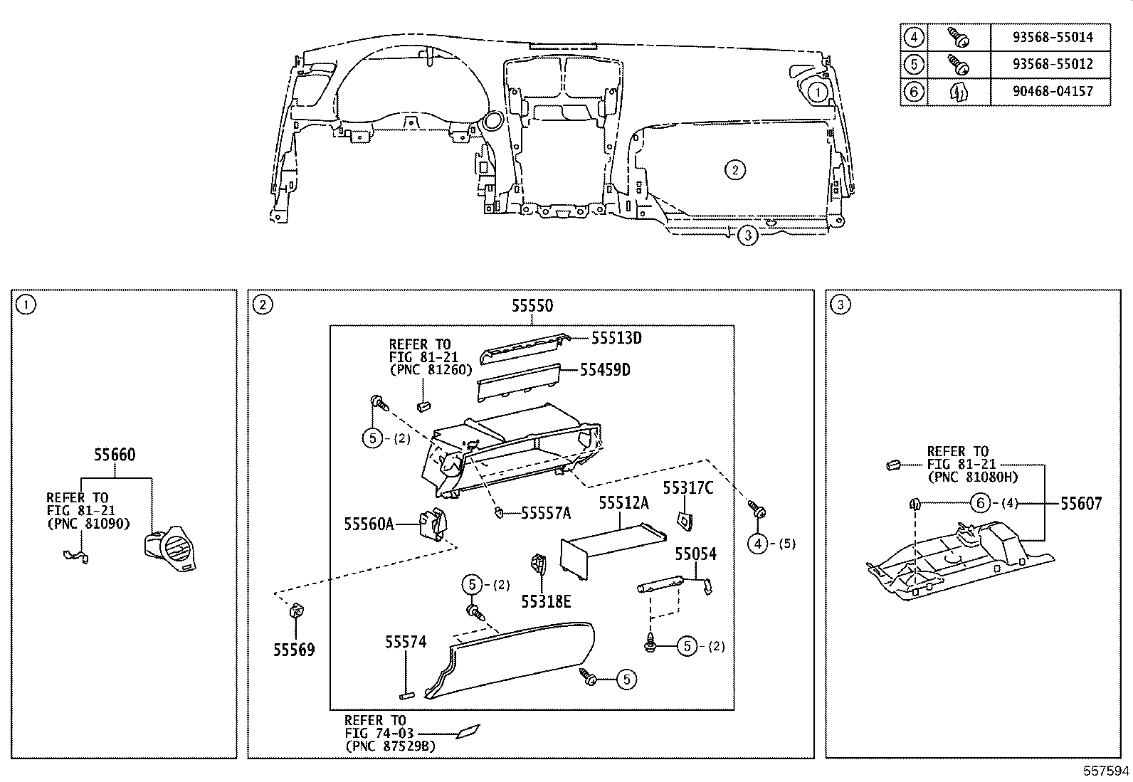 55446-53032-A0 BASE, SWITCH HOLE, NO.1 product image