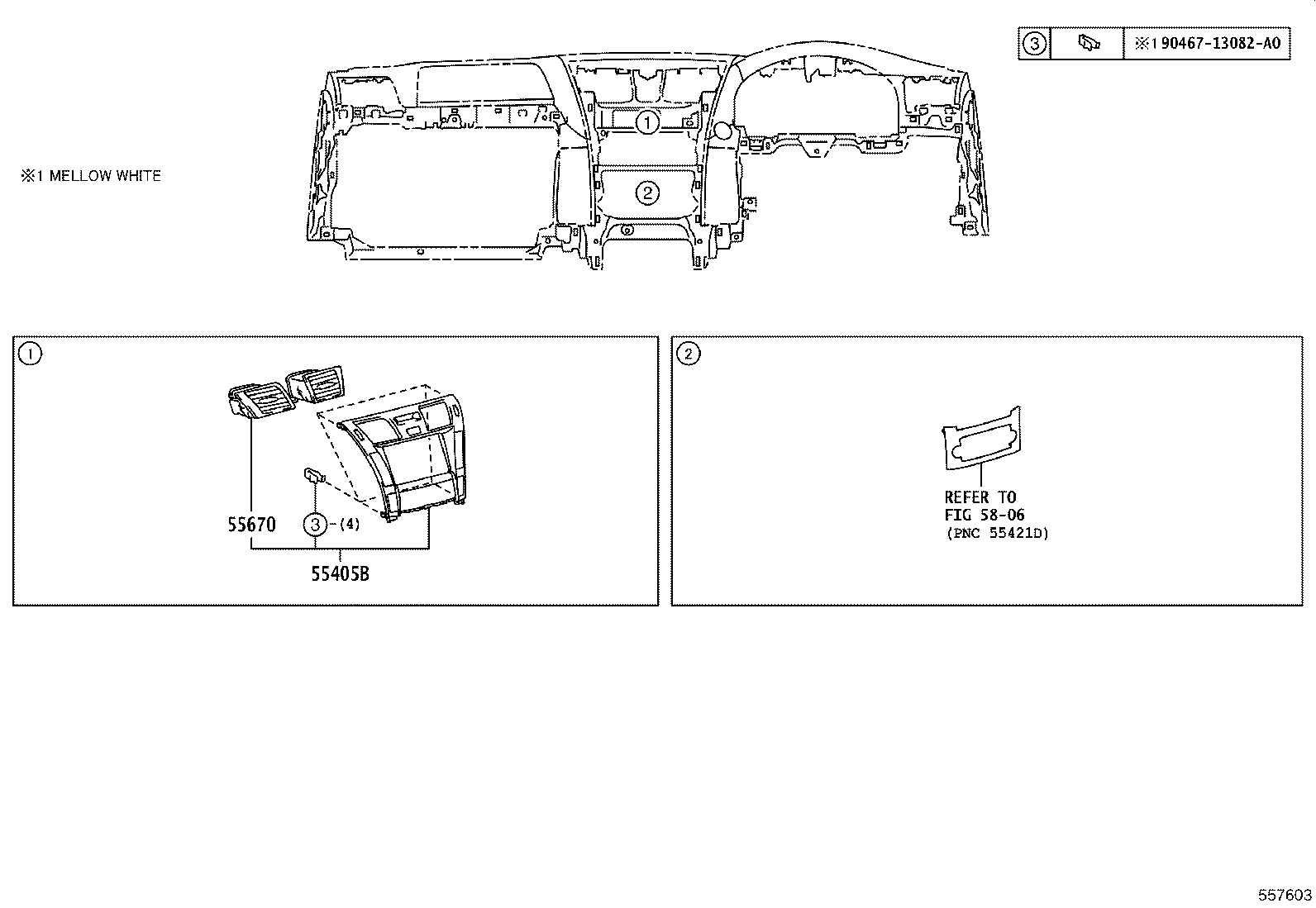 55404-50210 PANEL SUB-ASSY, INSTRUMENT CLUSTER FINISH, NO.2 product image