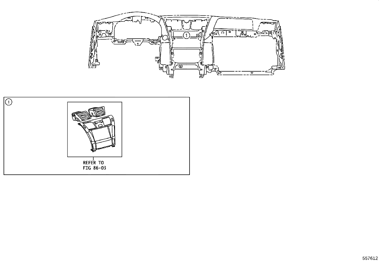 55401-50210-C4 PAD SUB-ASSY, INSTRUMENT PANEL SAFETY product image