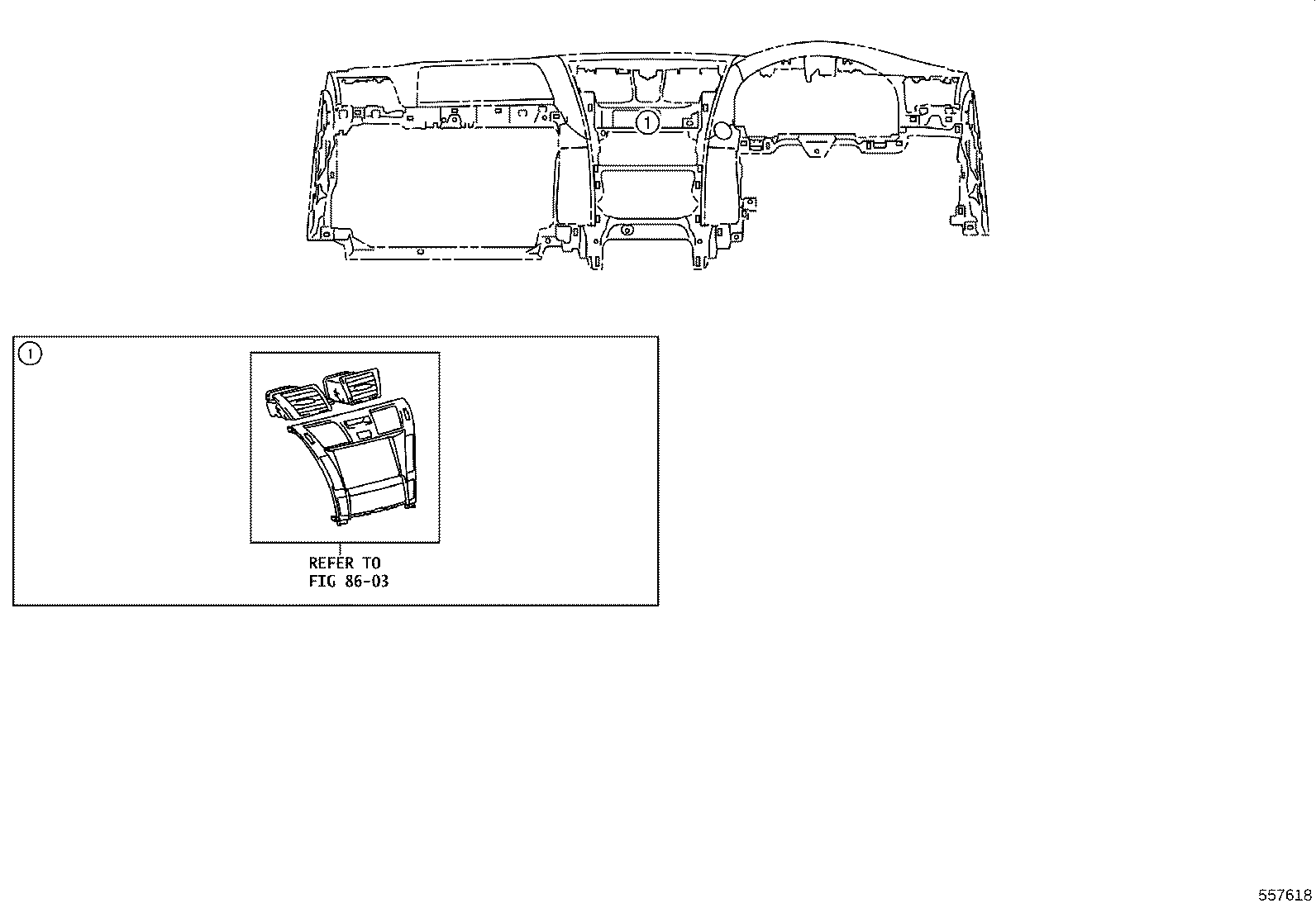55401-50210-C4 PAD SUB-ASSY, INSTRUMENT PANEL SAFETY product image