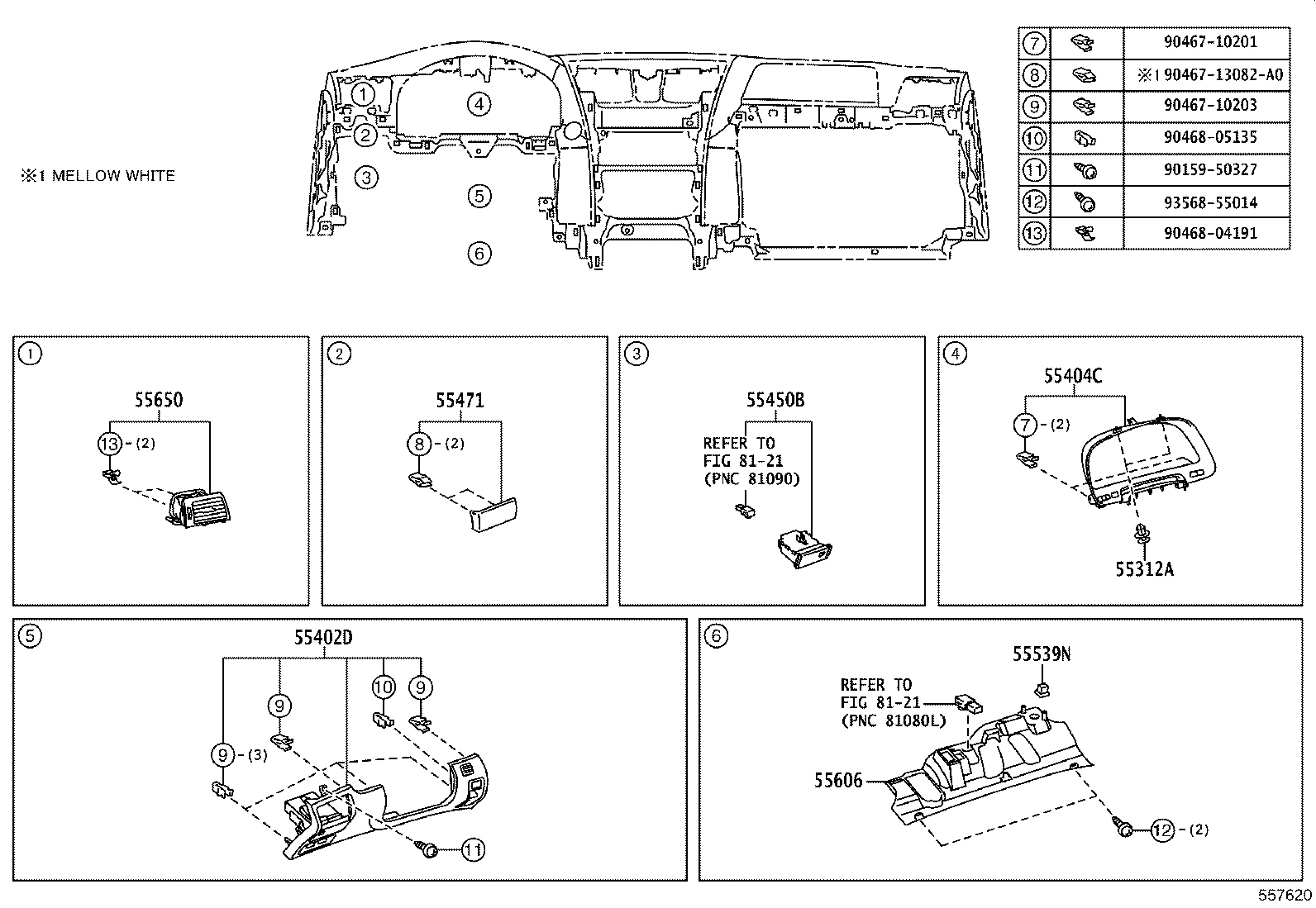 55401-50150-C2 PAD SUB-ASSY, INSTRUMENT PANEL SAFETY product image