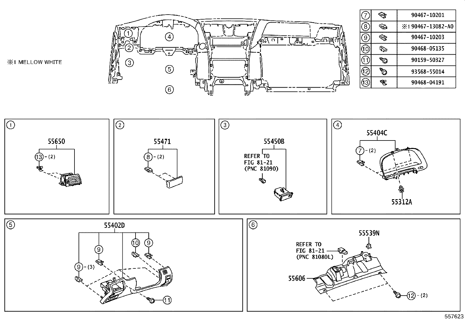 55401-50150-C2 PAD SUB-ASSY, INSTRUMENT PANEL SAFETY product image