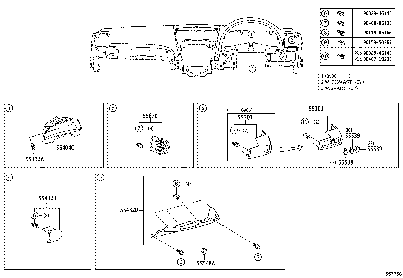 55330-06161 REINFORCEMENT ASSY, INSTRUMENT PANEL product image