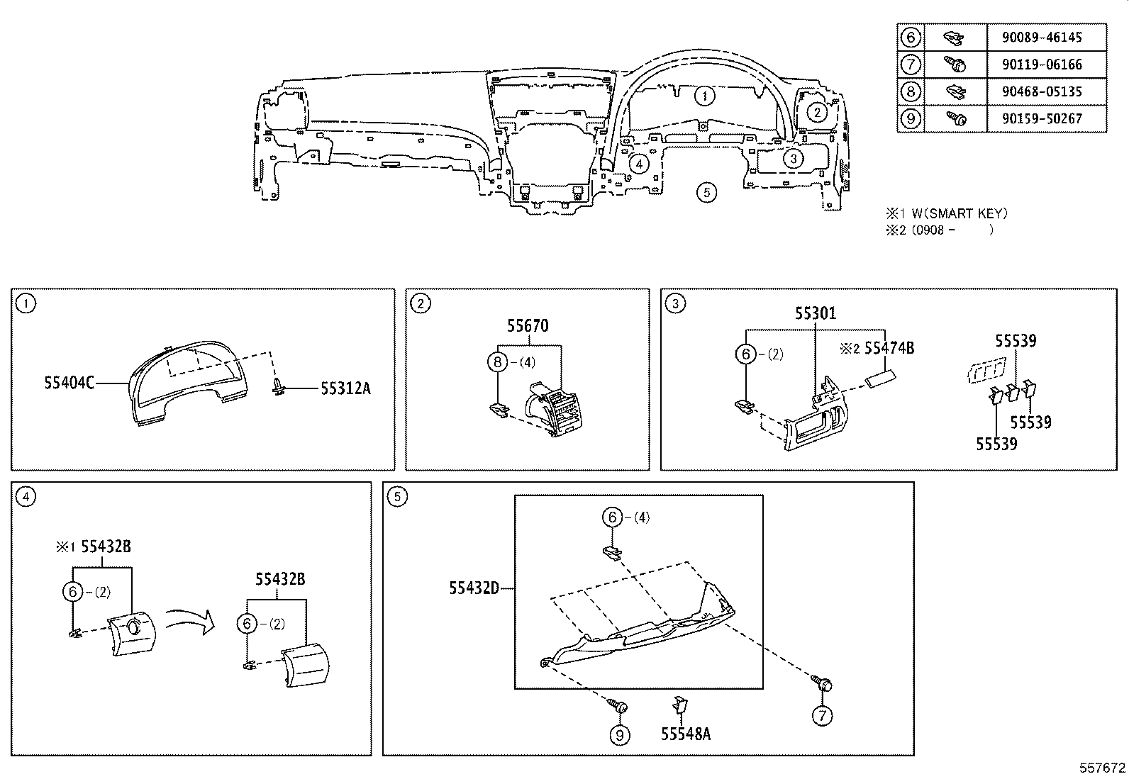 55330-06161 REINFORCEMENT ASSY, INSTRUMENT PANEL product image