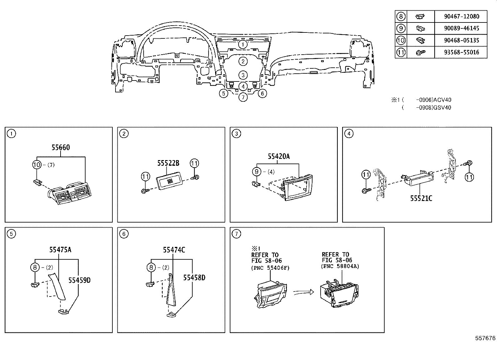 55330-06161 REINFORCEMENT ASSY, INSTRUMENT PANEL product image