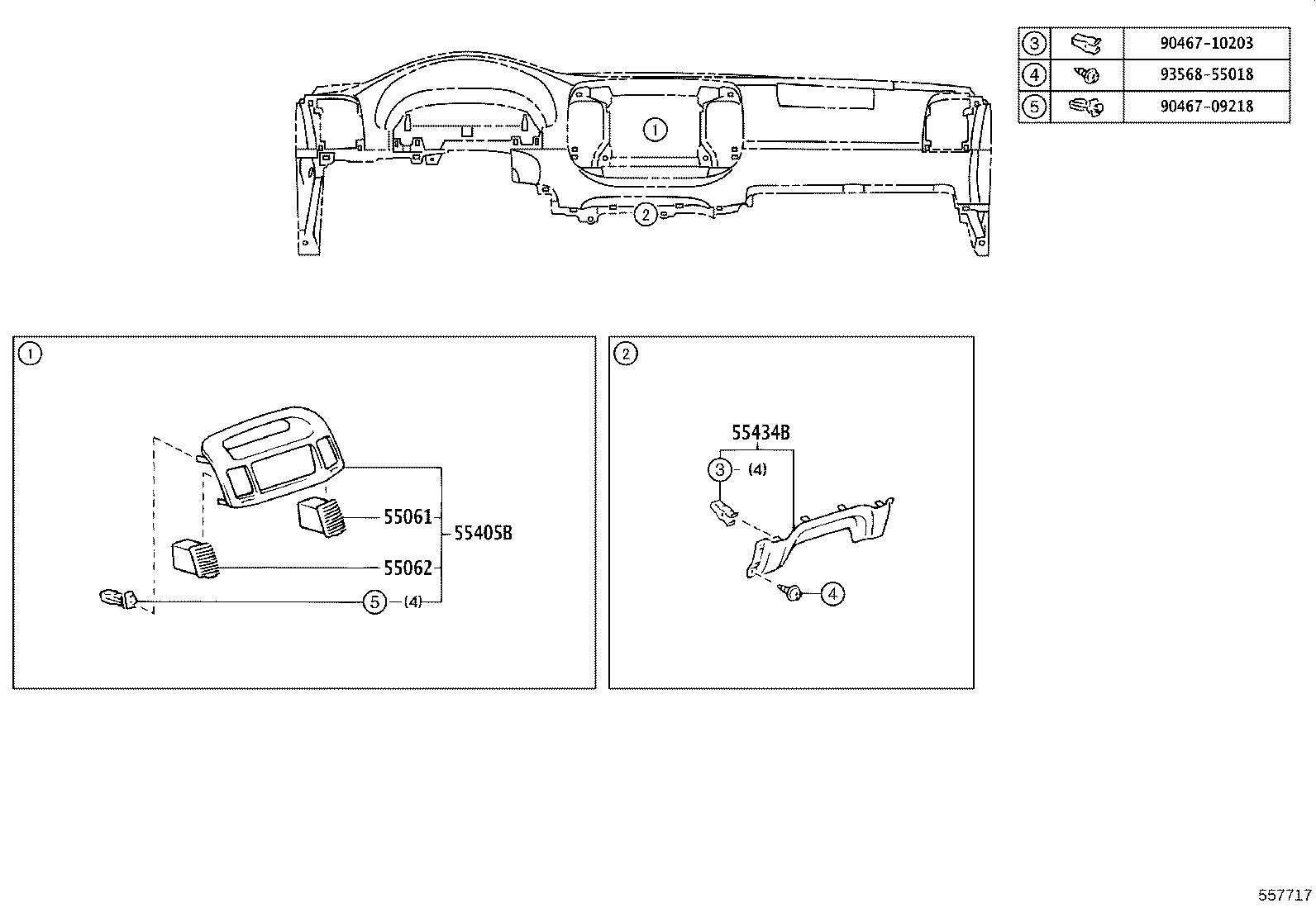 55330-33280 REINFORCEMENT, INSTRUMENT PANEL product image
