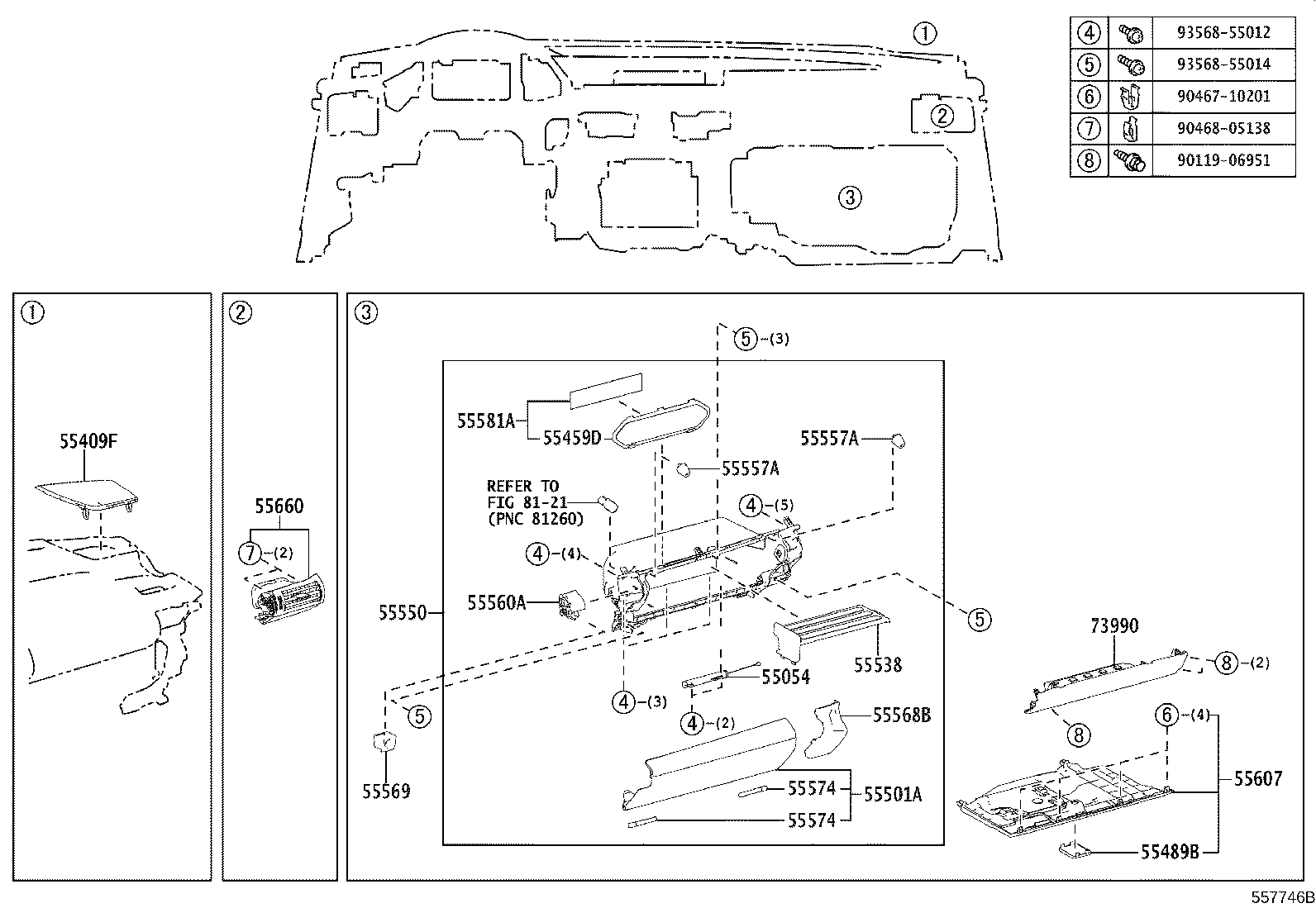 55330-53390 REINFORCEMENT ASSY, INSTRUMENT PANEL product image