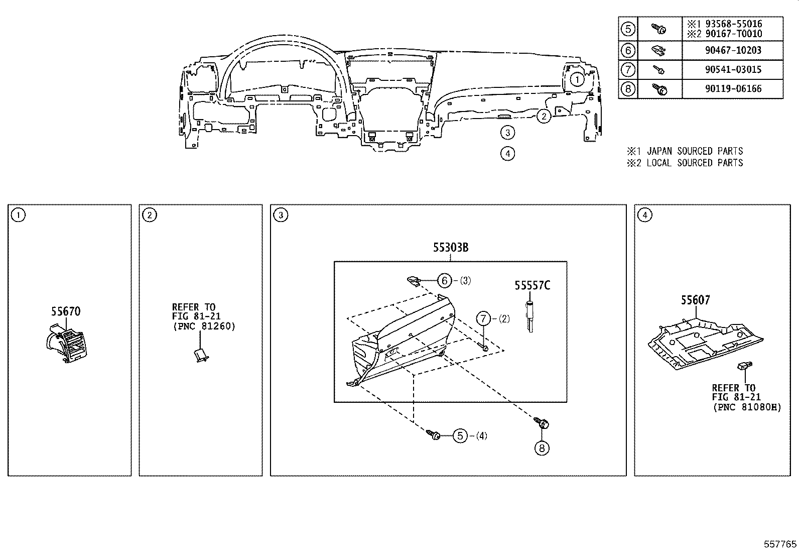 82143-06110 WIRE ASSY, INSTRUMENT PANEL product image