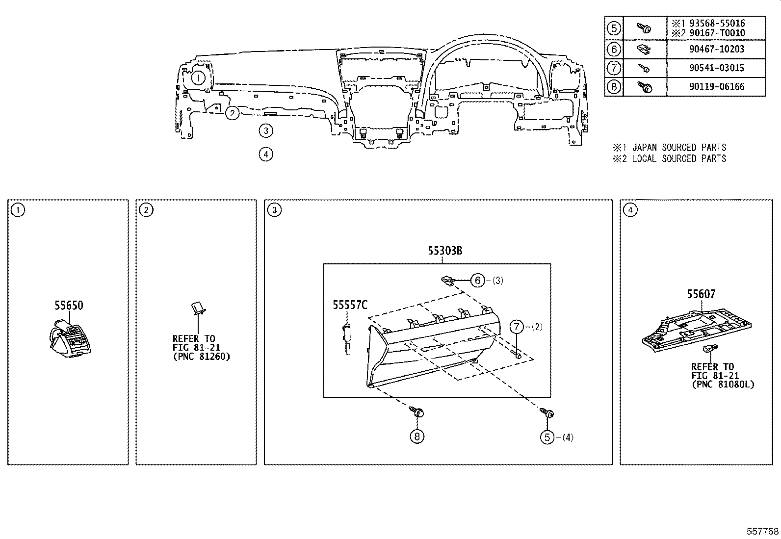 82143-06110 WIRE ASSY, INSTRUMENT PANEL product image