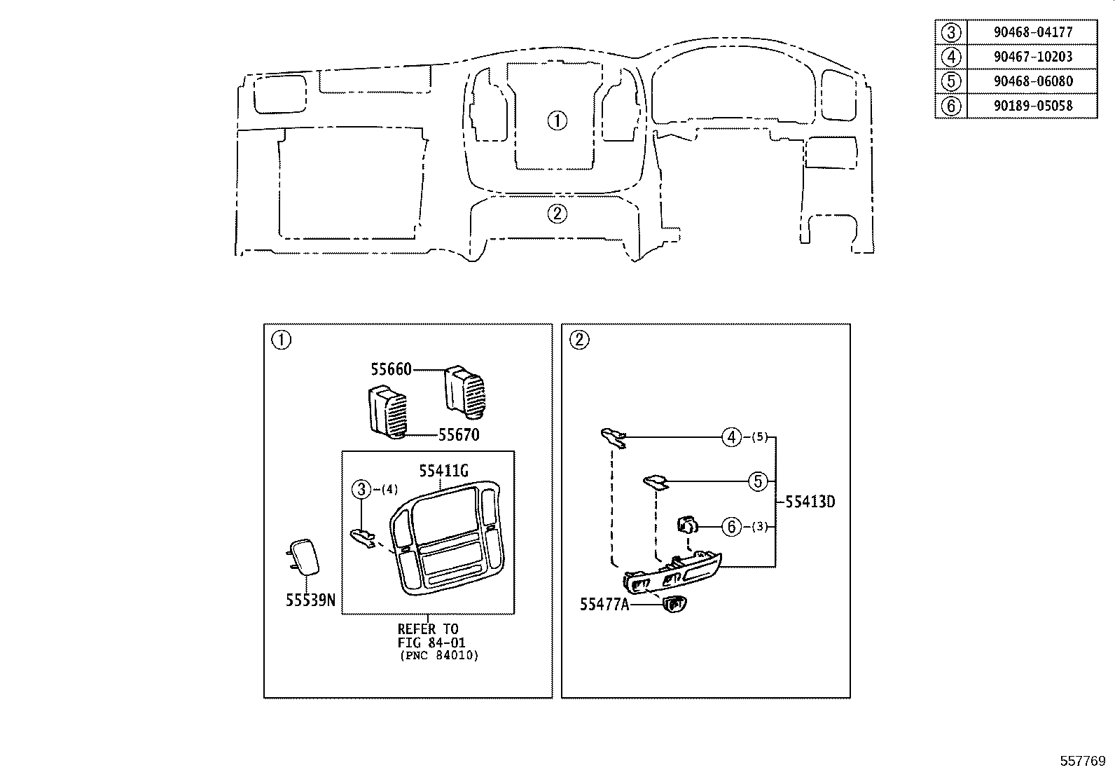 84013-60040 PANEL, INSTRUMENT CLUSTER FINISH, NO.1 product image