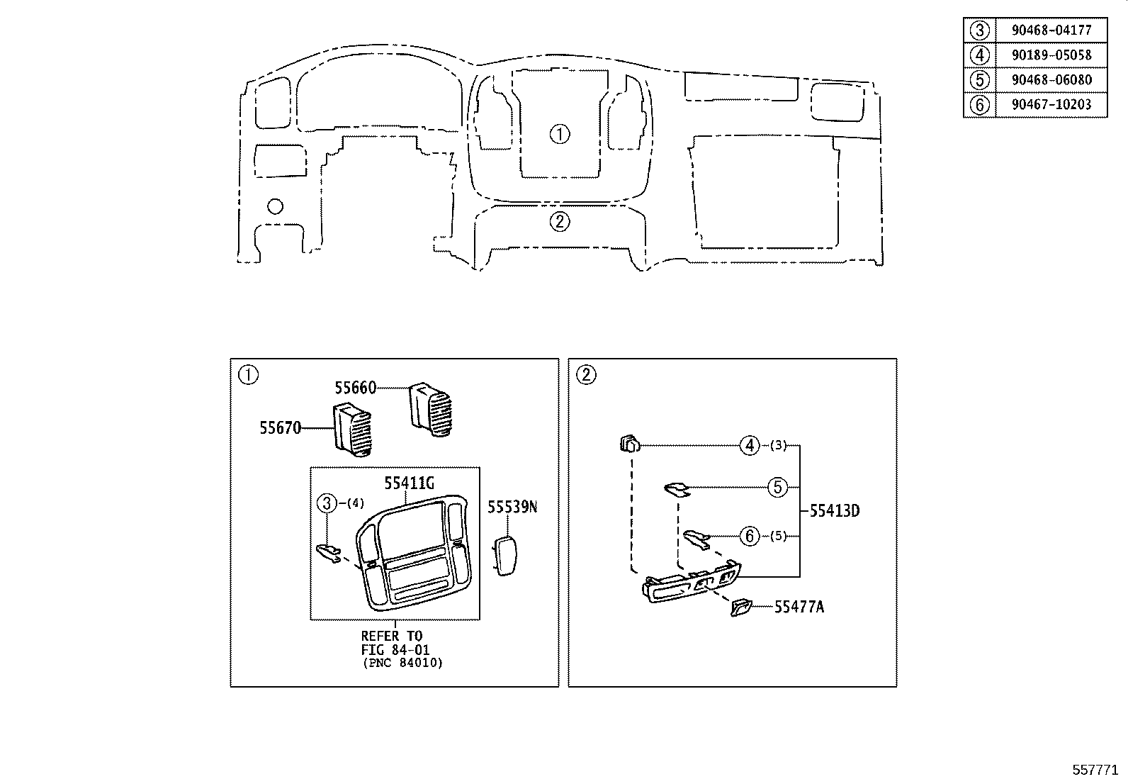84013-60040 PANEL, INSTRUMENT CLUSTER FINISH, NO.1 product image