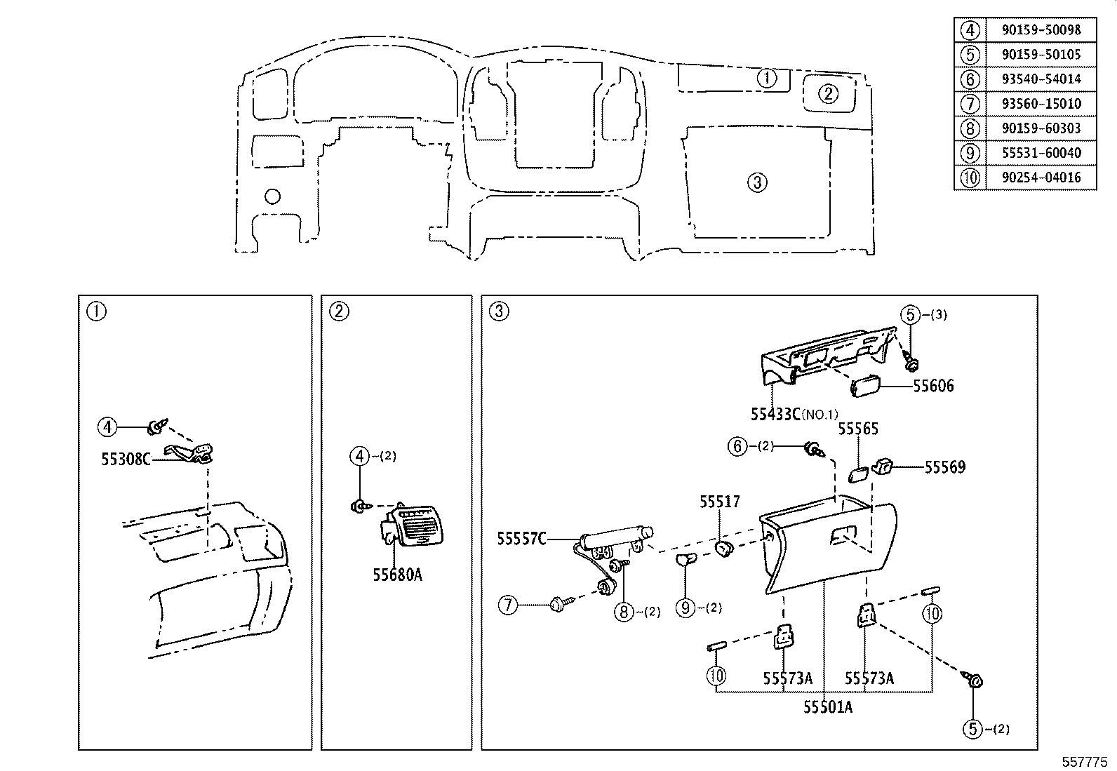 84013-60040 PANEL, INSTRUMENT CLUSTER FINISH, NO.1 product image