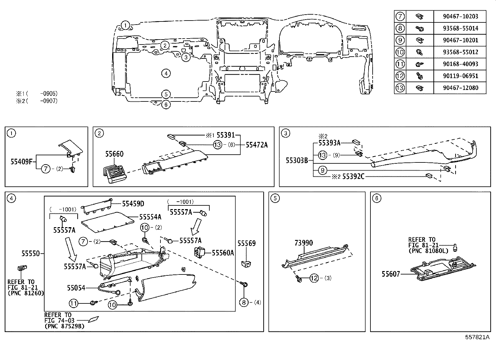 55404-30A10 PANEL SUB-ASSY, INSTRUMENT CLUSTER FINISH, NO.2 product image