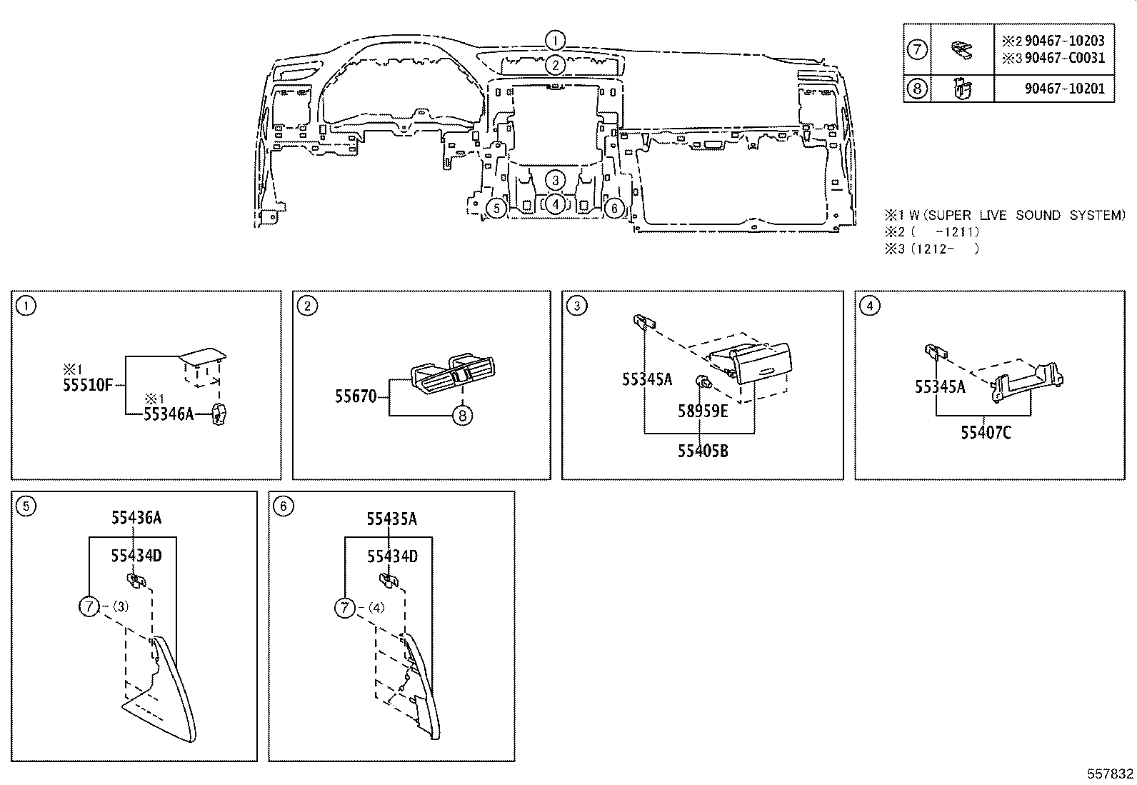 55045-0P022 PANEL SUB-ASSY, INSTRUMENT PANEL FINISH, LOWER product image