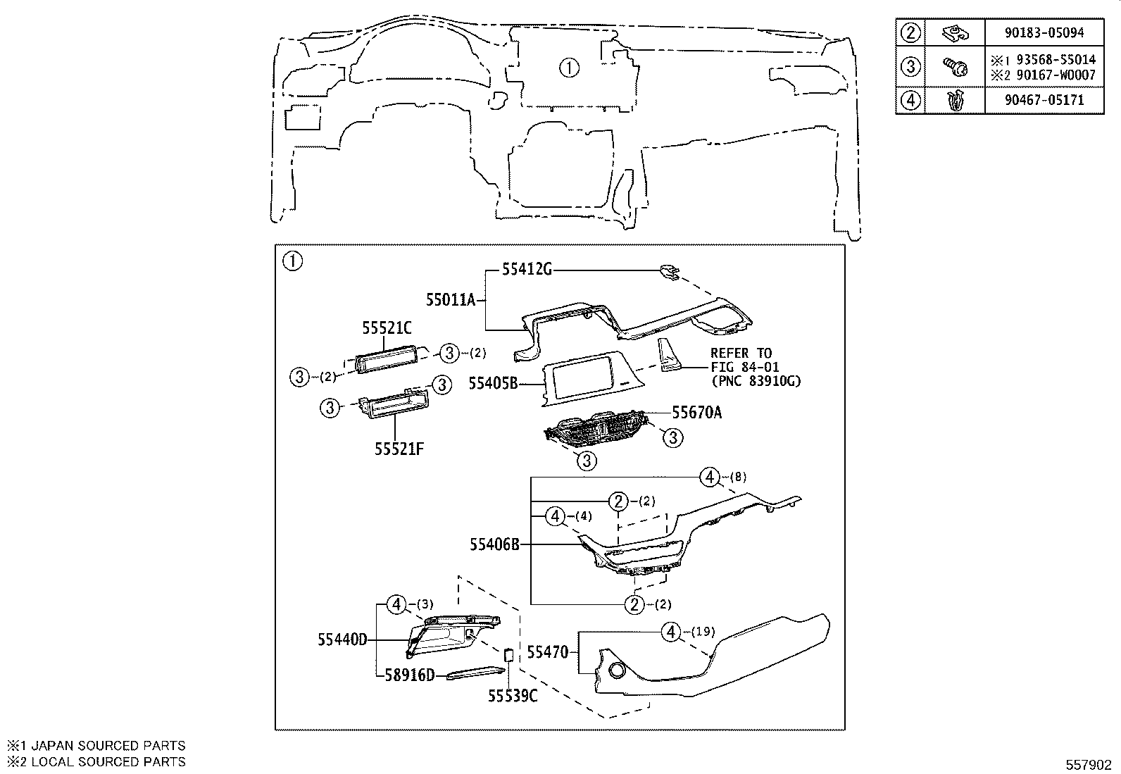 55401-F4040-C2 PAD SUB-ASSY, INSTRUMENT PANEL SAFETY product image
