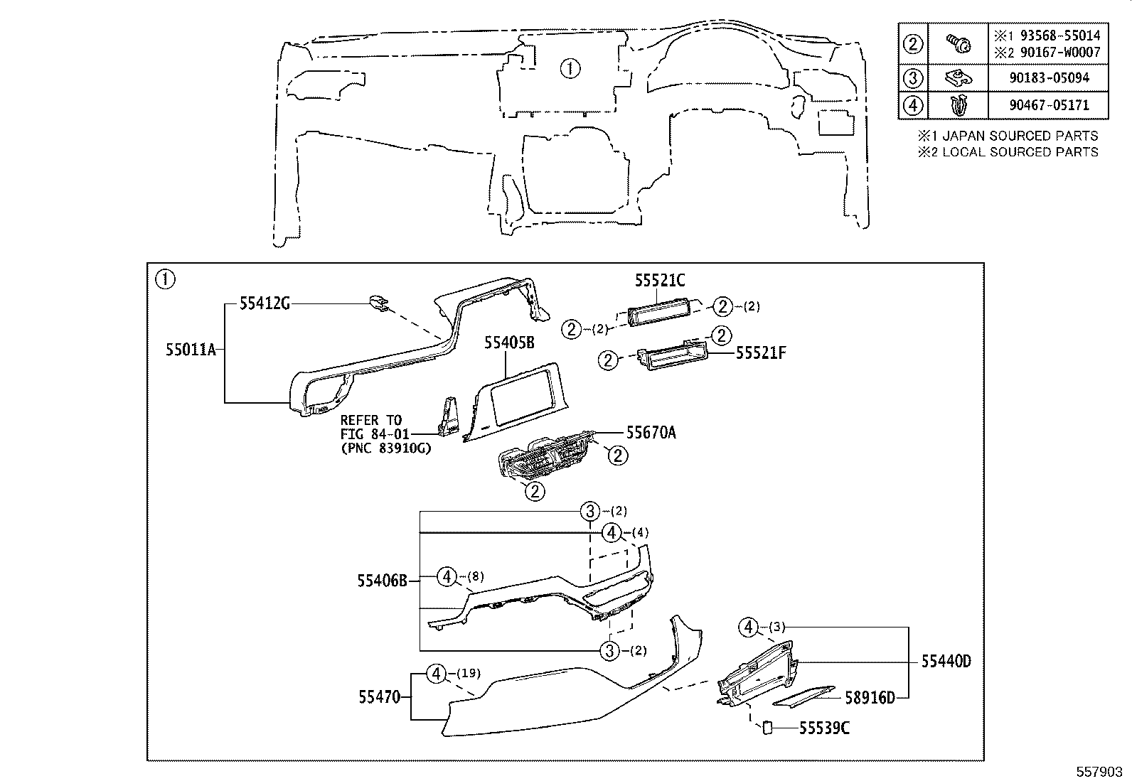 55401-F4040-C2 PAD SUB-ASSY, INSTRUMENT PANEL SAFETY product image