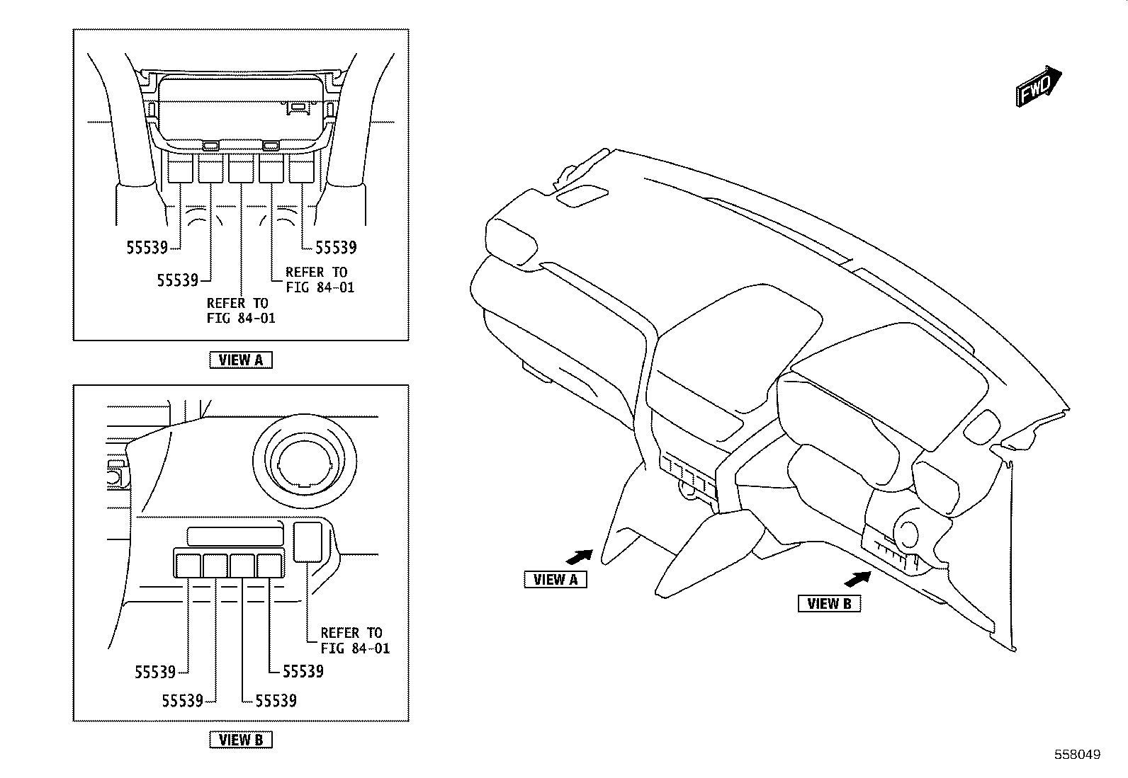 55405-WC016 PANEL SUB-ASSY, INSTRUMENT CLUSTER FINISH, CENTER product image