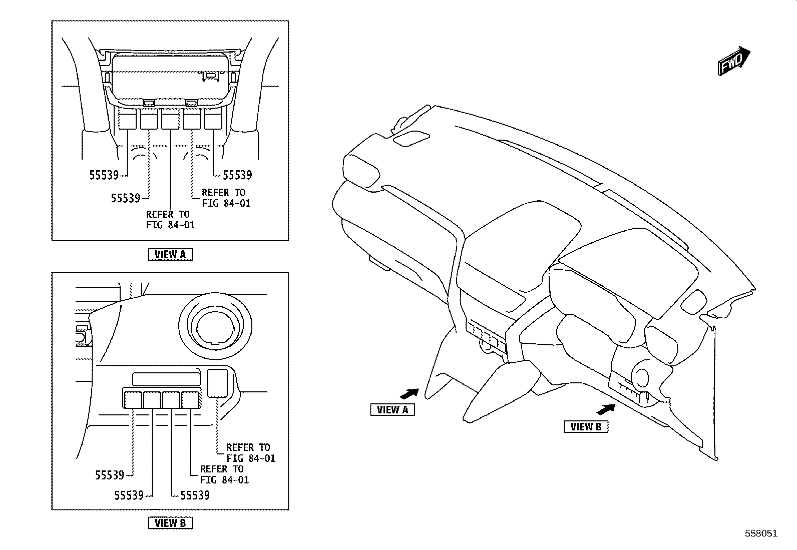 55405-WC016 PANEL SUB-ASSY, INSTRUMENT CLUSTER FINISH, CENTER product image